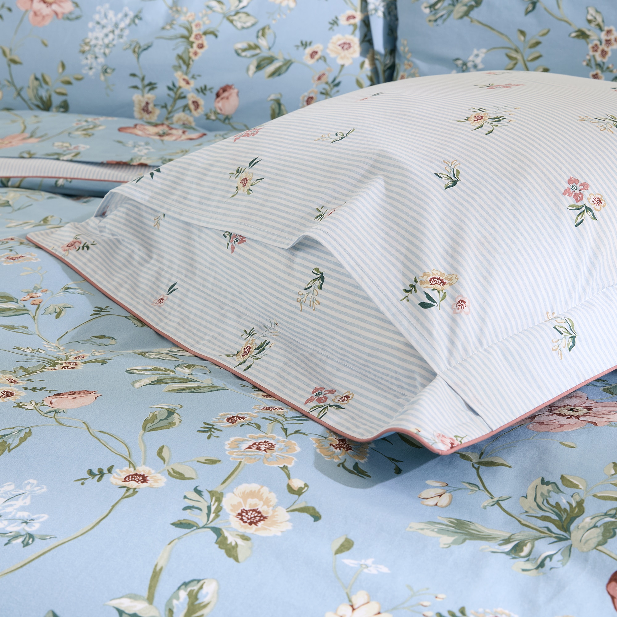 Capa de Almofada de Algodão Orleans Multicolor-4