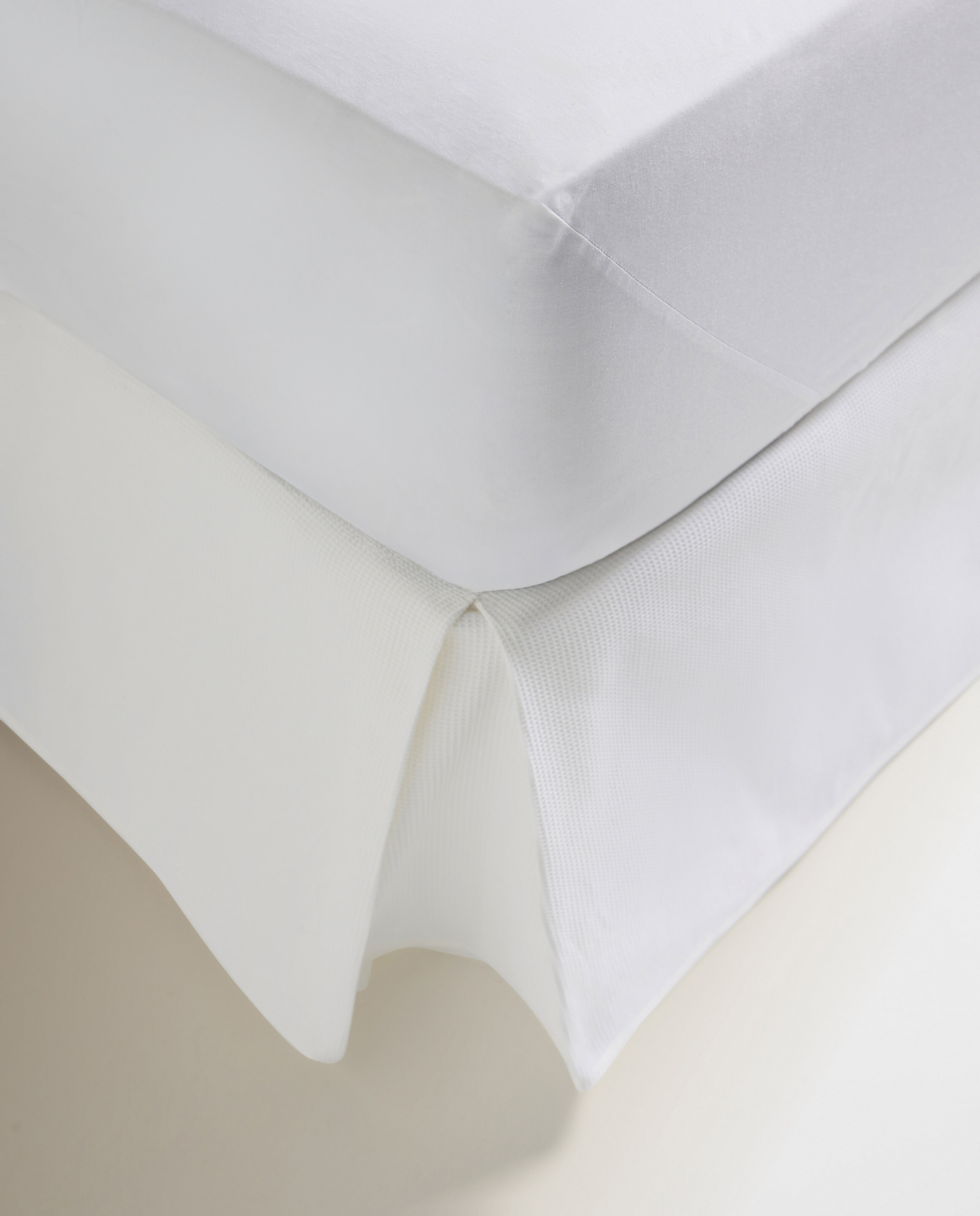 Cobertura para sommier 35 cm Favos de mel El Corte Inglés Branco-2
