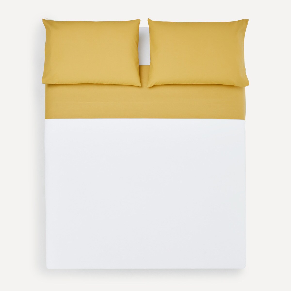 Sábana encimera Básico Nuestro Mejor Precio - El Corte Inglés - Rosa Cama 90 cm Mostaza-4
