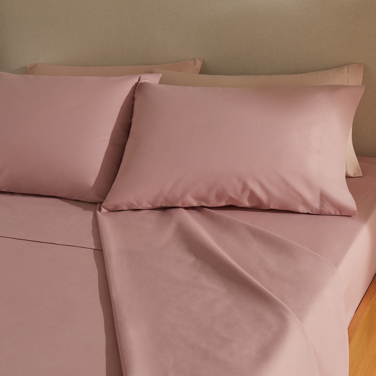 Sábana bajera ajustable Básico Nuestro Mejor Precio - El Corte Inglés Rosa-1