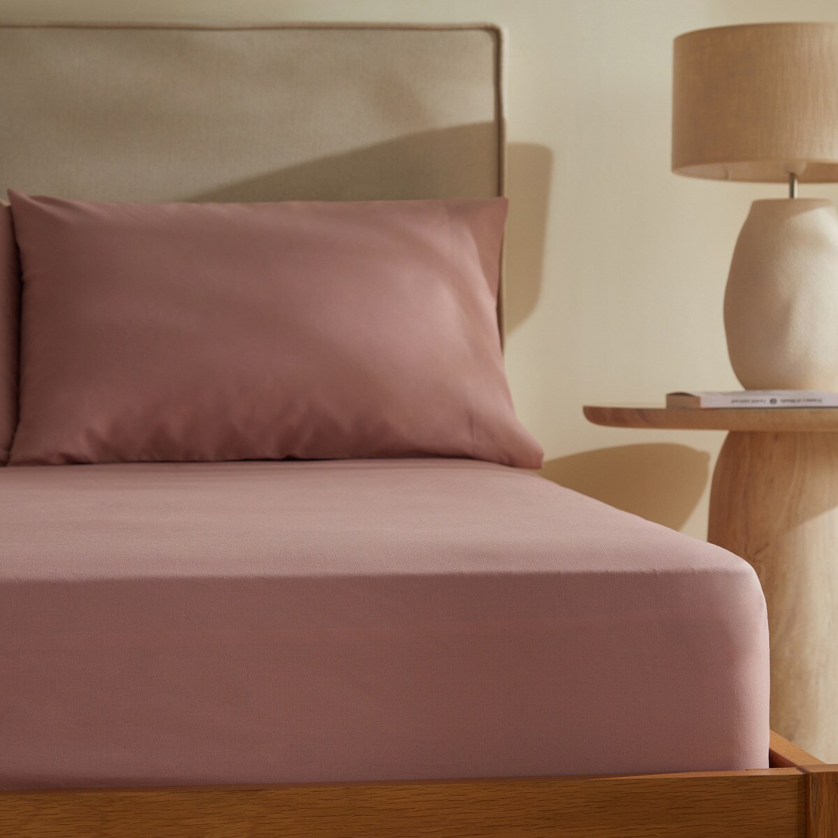 Sábana bajera ajustable Básico Nuestro Mejor Precio - El Corte Inglés Rosa-3