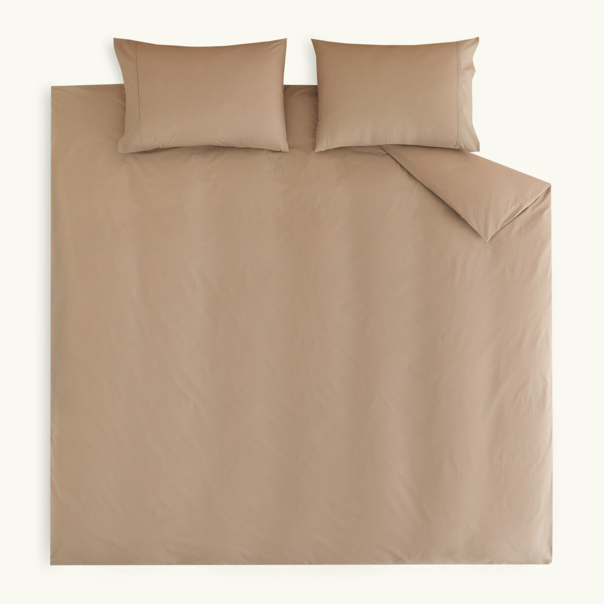 Funda nórdica Polialgodón Percal 180 hilos El Corte Inglés - Tostado Cama 90 cm Tostado-4