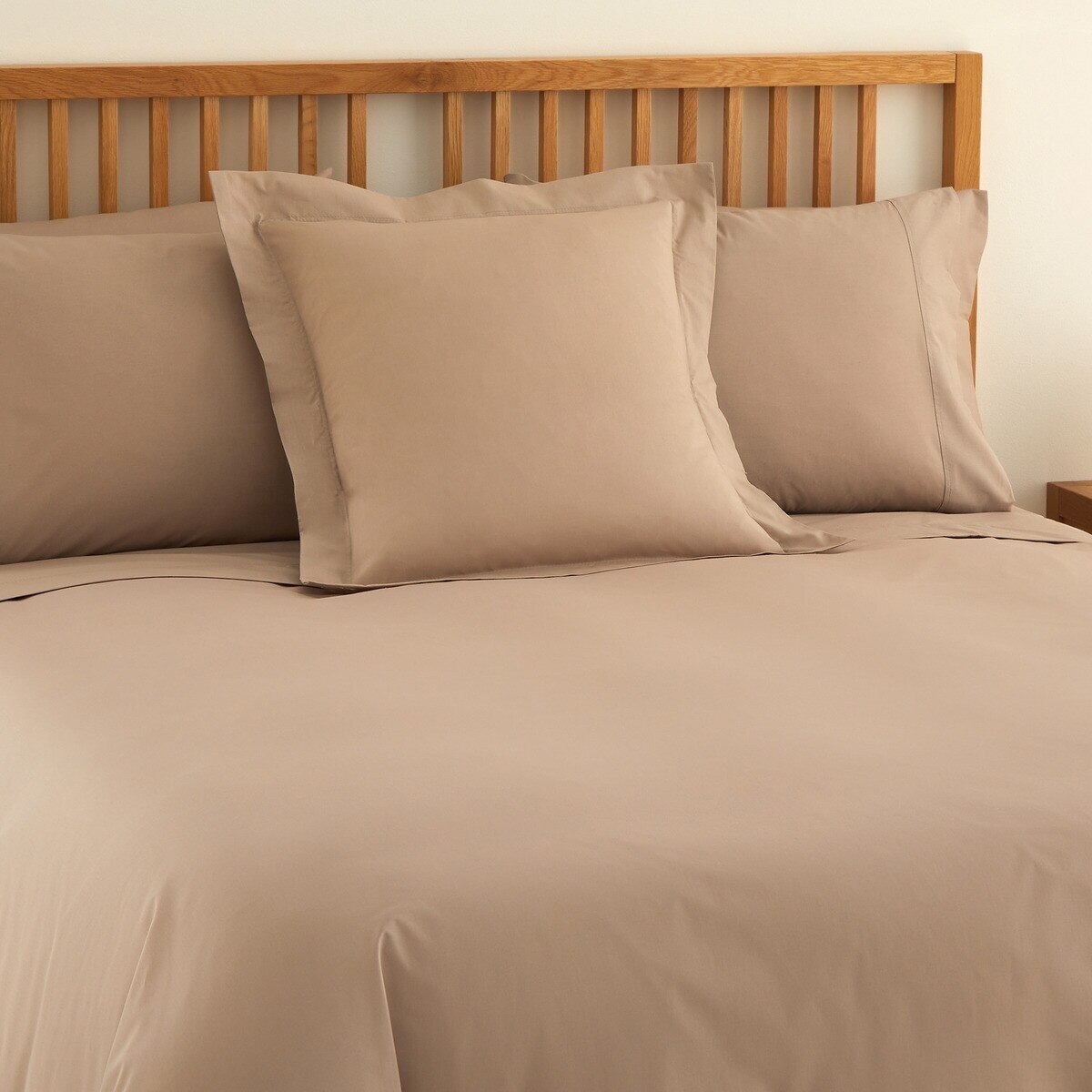 Funda nórdica Polialgodón Percal 180 hilos El Corte Inglés - Tostado Cama 90 cm Tostado-6
