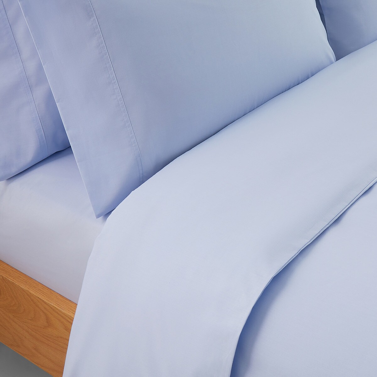 Funda nórdica Polialgodón Percal 180 hilos El Corte Inglés - Azul Cielo Cama 90 cm Azul Cielo-2