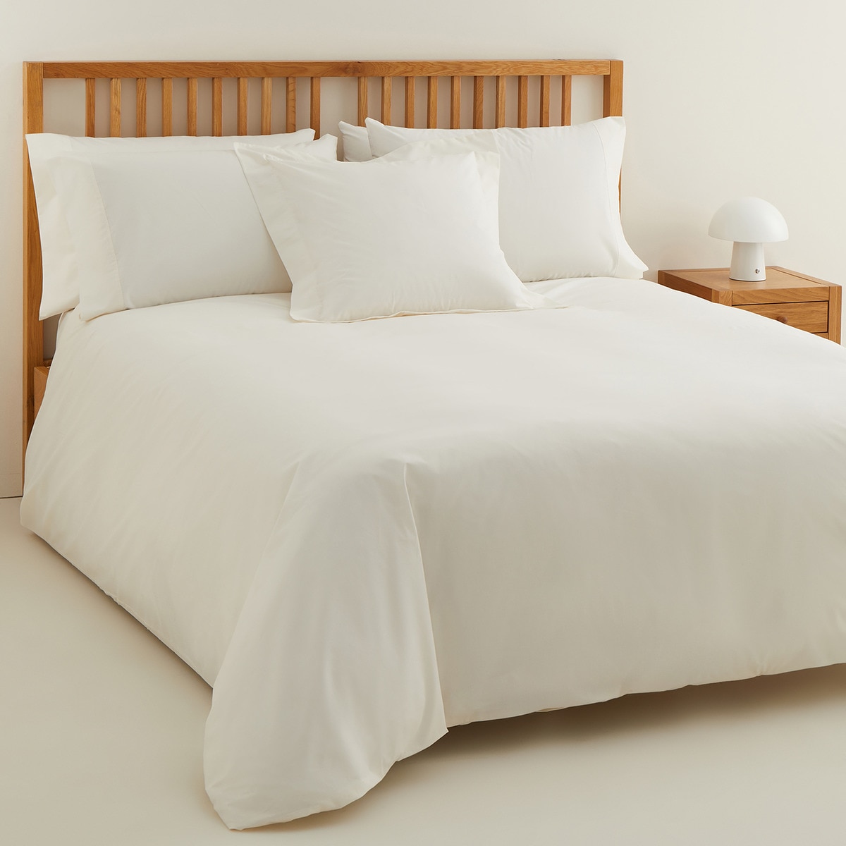 Funda nórdica Polialgodón Percal 180 hilos El Corte Inglés - Hueso Cama 90 cm Hueso-1