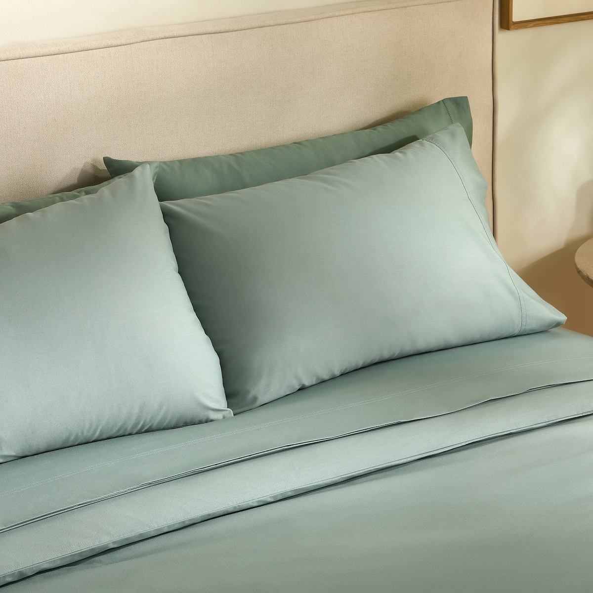 Capa de Edredão de Polialgodão Percal 180 Fios Verde-7