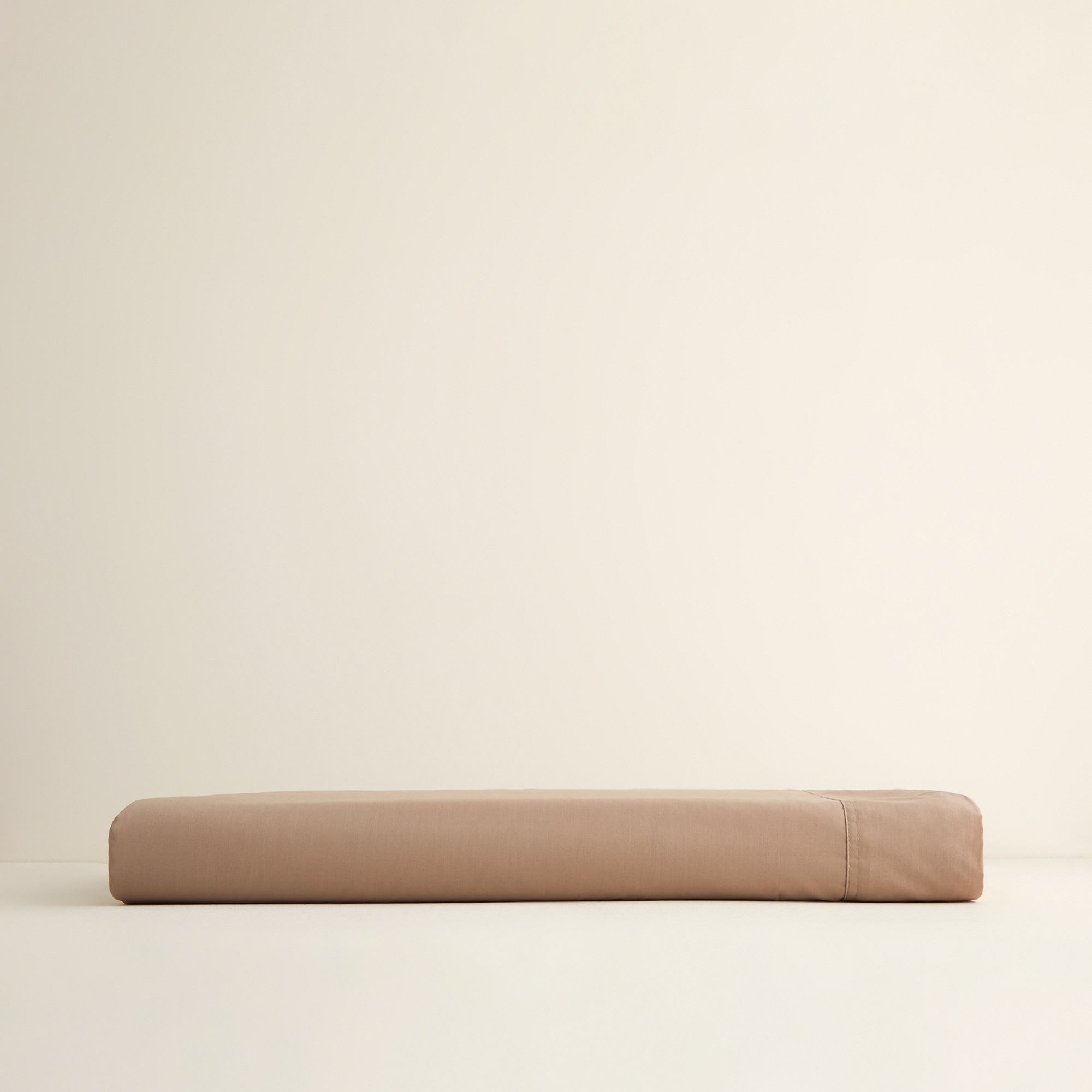 Sábana encimera Polialgodón Percal 180 hilos El Corte Inglés - Tostado Cama 90 cm Tostado-5