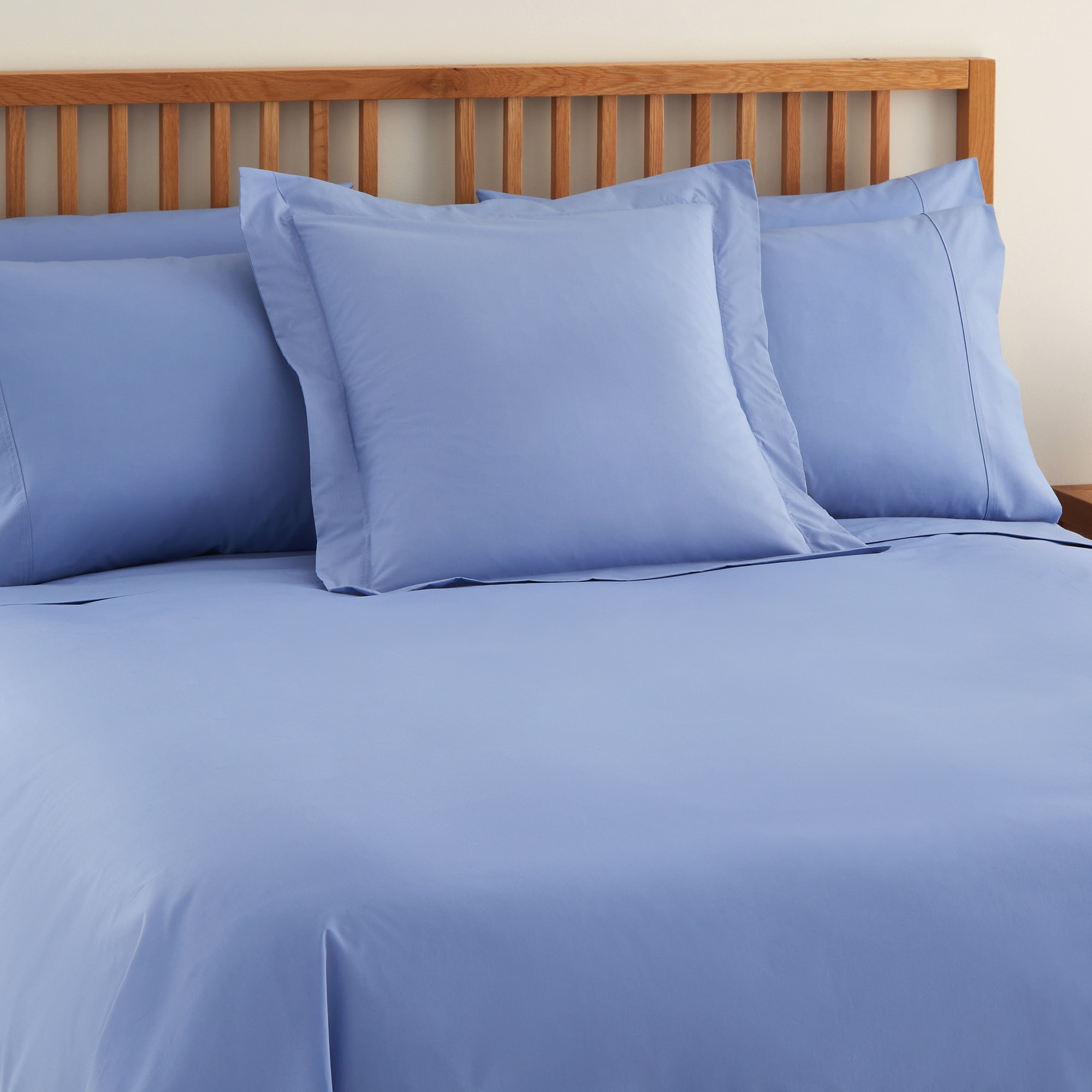 Sábana encimera Polialgodón Percal 180 hilos El Corte Inglés - Azul Cama 180 cm Azul-6