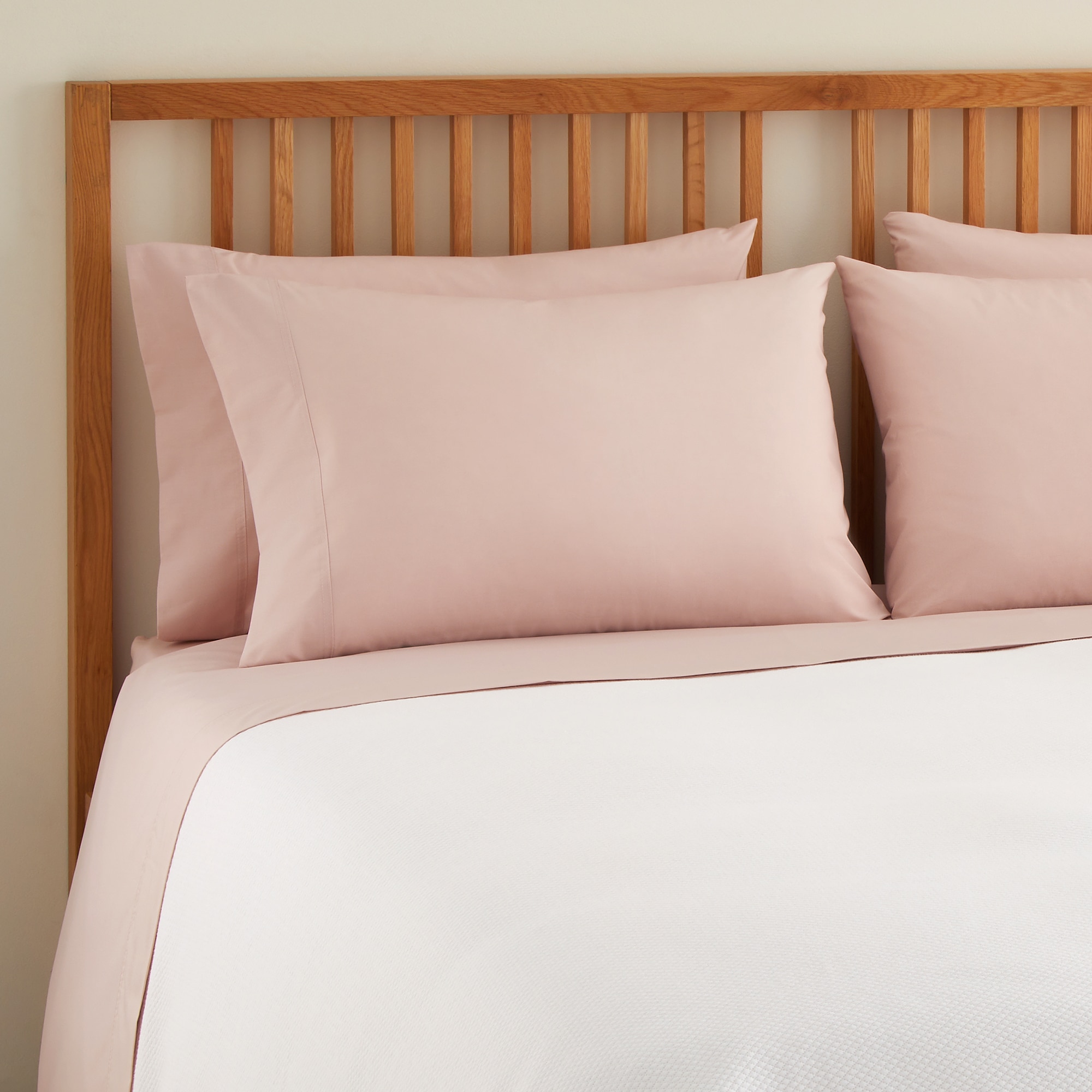 Sábana encimera Polialgodón Percal 180 hilos El Corte Inglés - Rosa Cama 90 cm Rosa-1