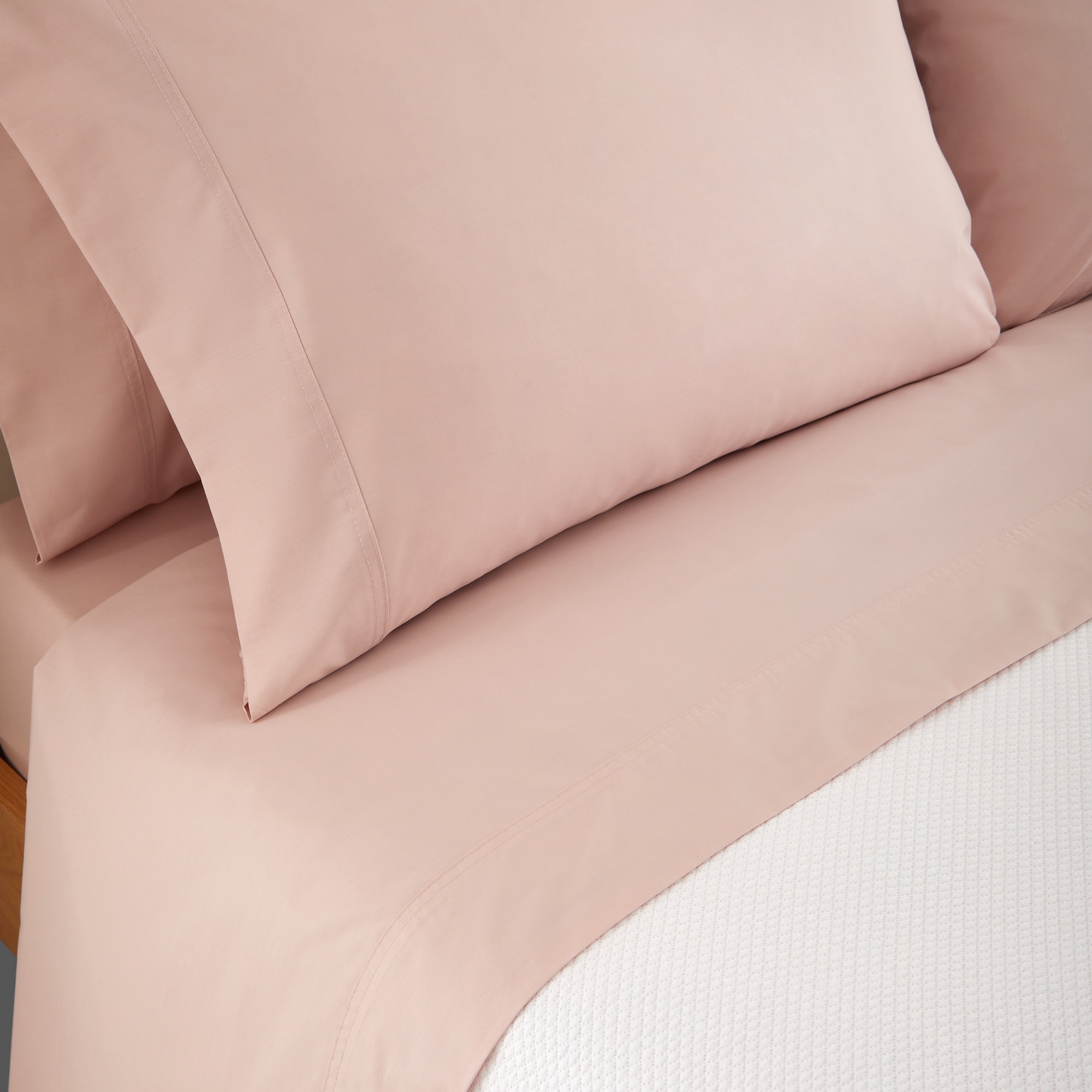 Sábana encimera Polialgodón Percal 180 hilos El Corte Inglés - Rosa Cama 90 cm Rosa-2