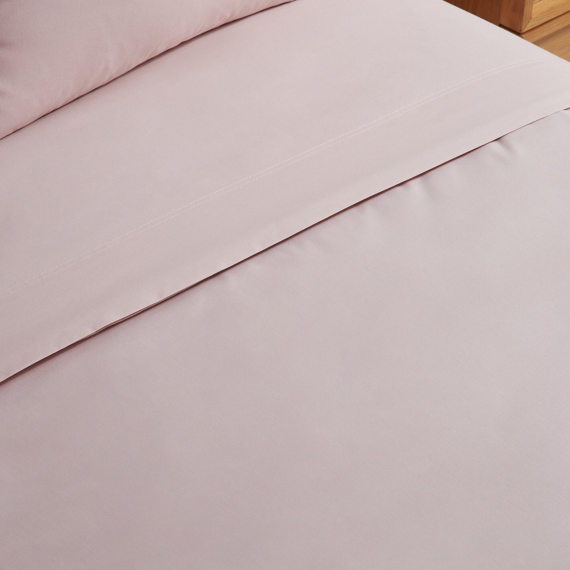 Sábana encimera Polialgodón Percal 180 hilos El Corte Inglés - Rosa Cama 90 cm Rosa-3