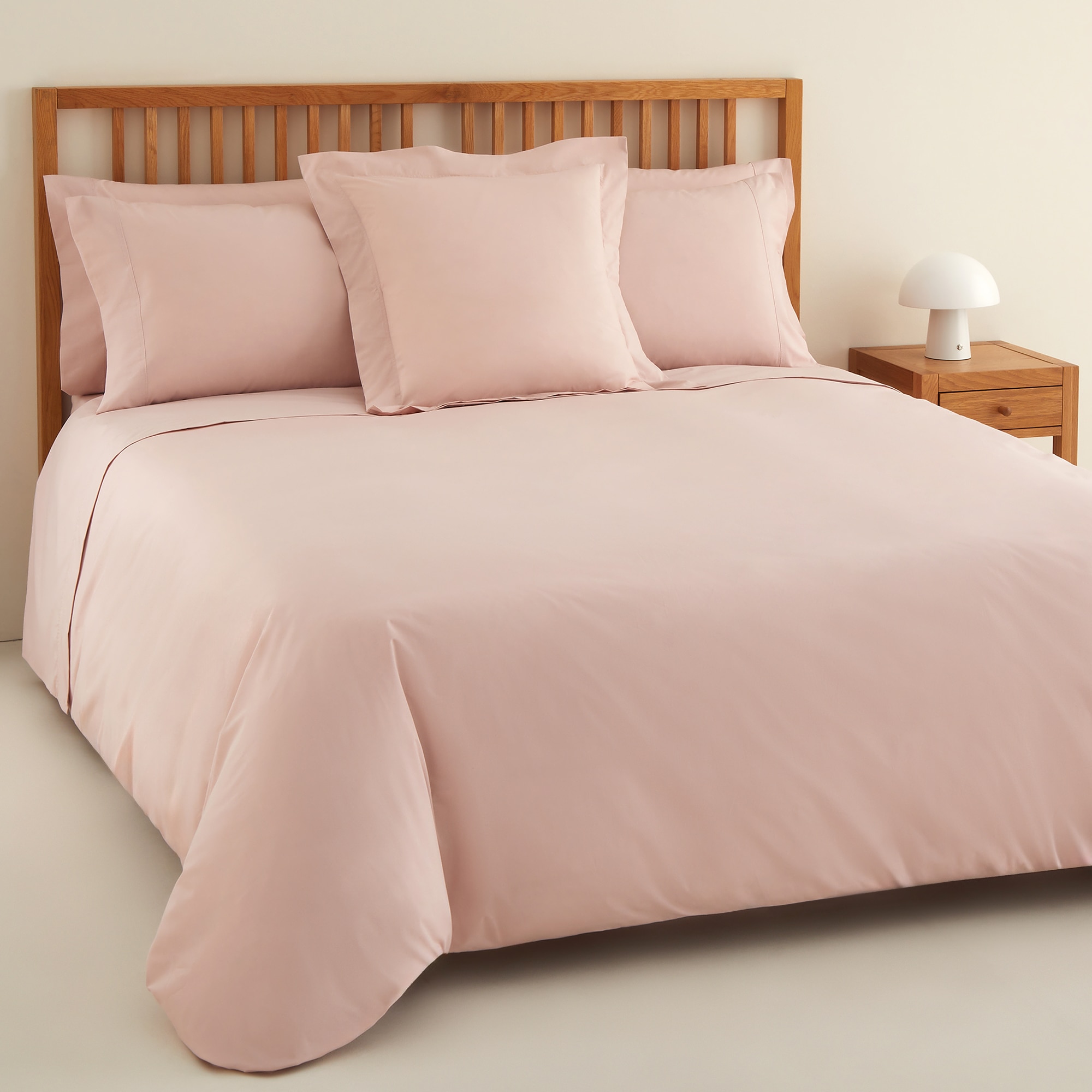 Sábana encimera Polialgodón Percal 180 hilos El Corte Inglés - Rosa Cama 90 cm Rosa-4