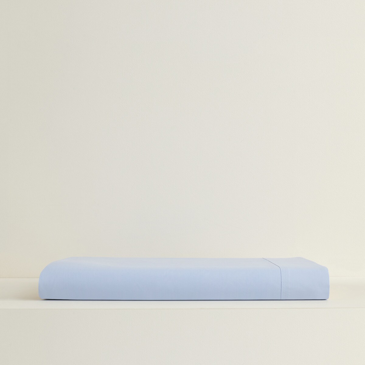 Sábana encimera Polialgodón Percal 180 hilos El Corte Inglés - Azul Cielo Cama 90 cm Azul Cielo-3