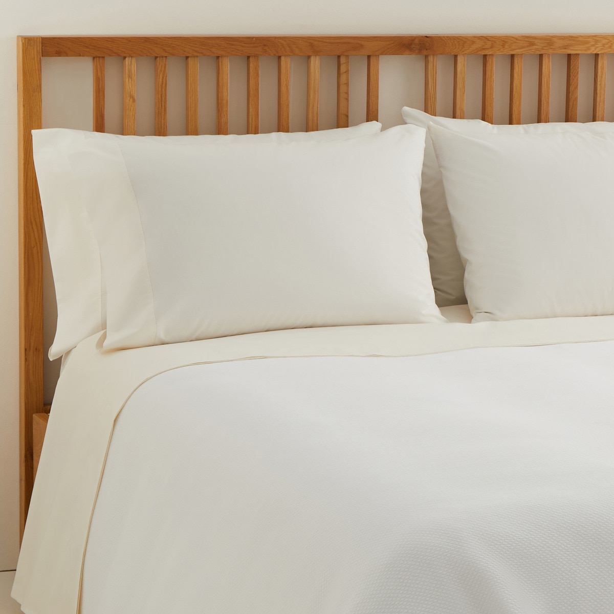 Sábana encimera Polialgodón Percal 180 hilos El Corte Inglés - Hueso Cama 90 cm Hueso-1