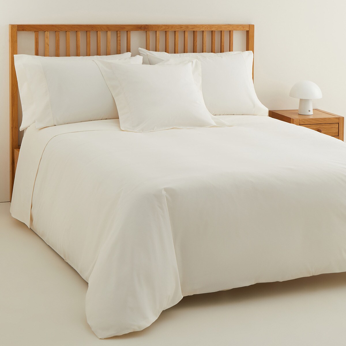 Sábana encimera Polialgodón Percal 180 hilos El Corte Inglés - Hueso Cama 90 cm Hueso-3