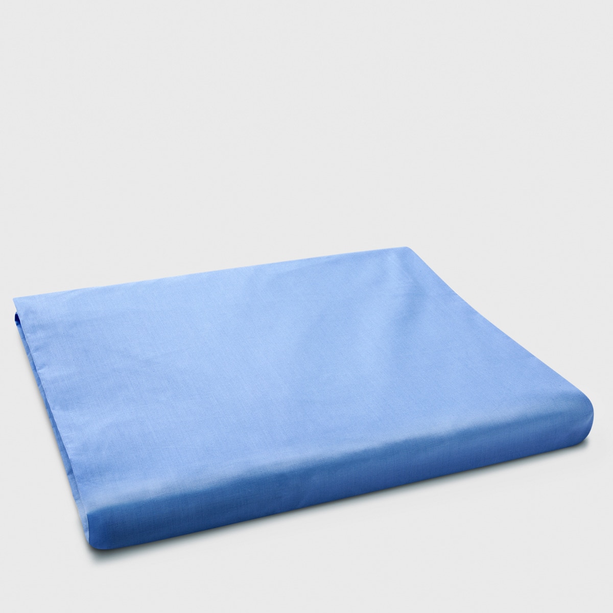 Sábana bajera ajustable Polialgodón Percal 180 hilos El Corte Inglés - Azul Cama 80 cm Azul-1