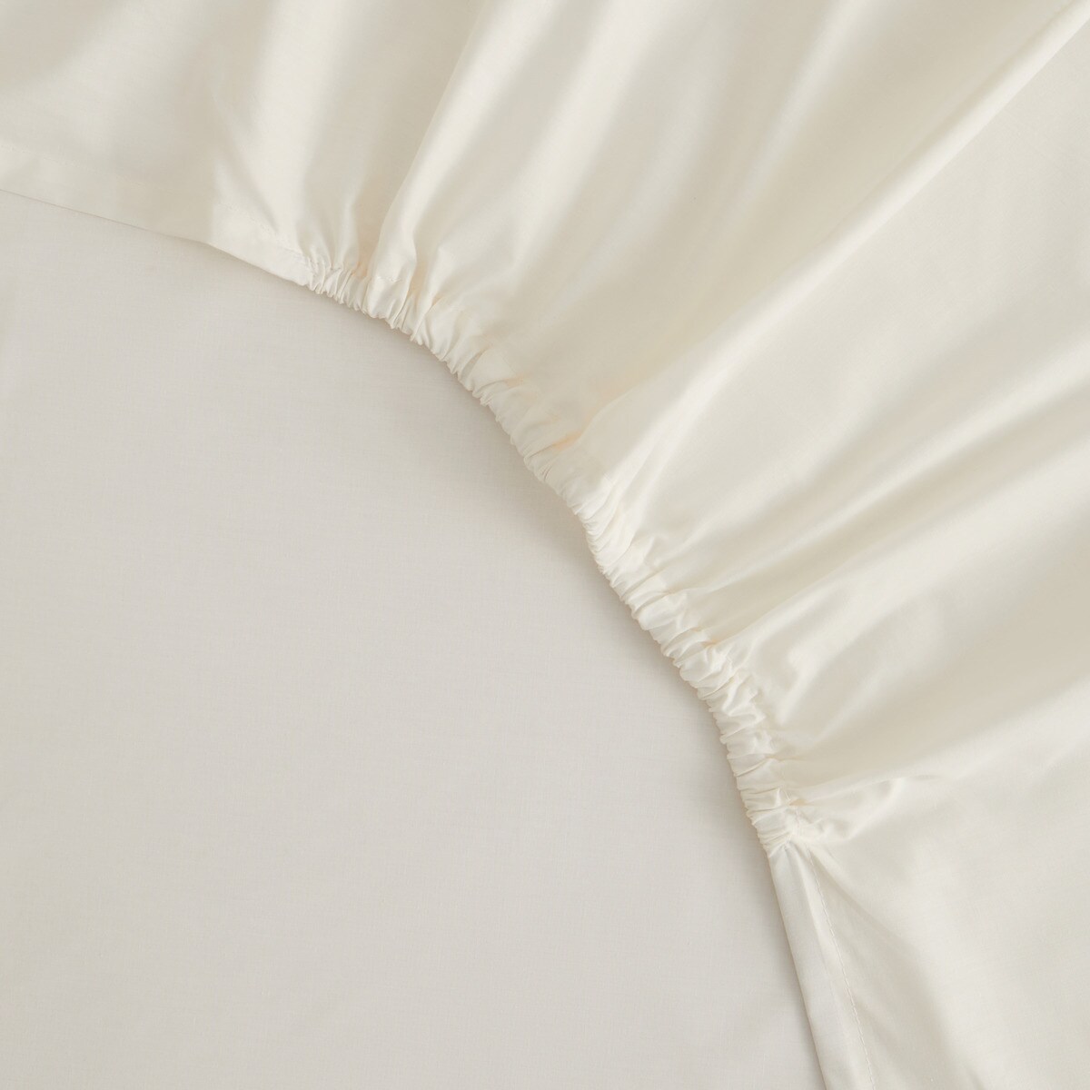 Sábana bajera ajustable Polialgodón Percal 180 hilos El Corte Inglés - Hueso Cama 80 cm Hueso-2