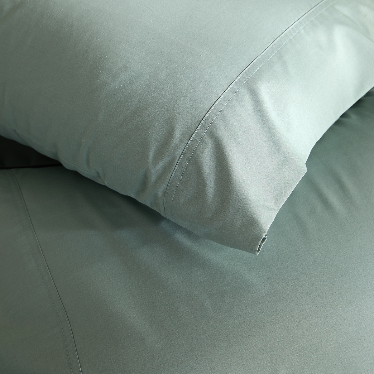 Fronha de Almofada Polialgodão Percal 180 Fios Verde-3