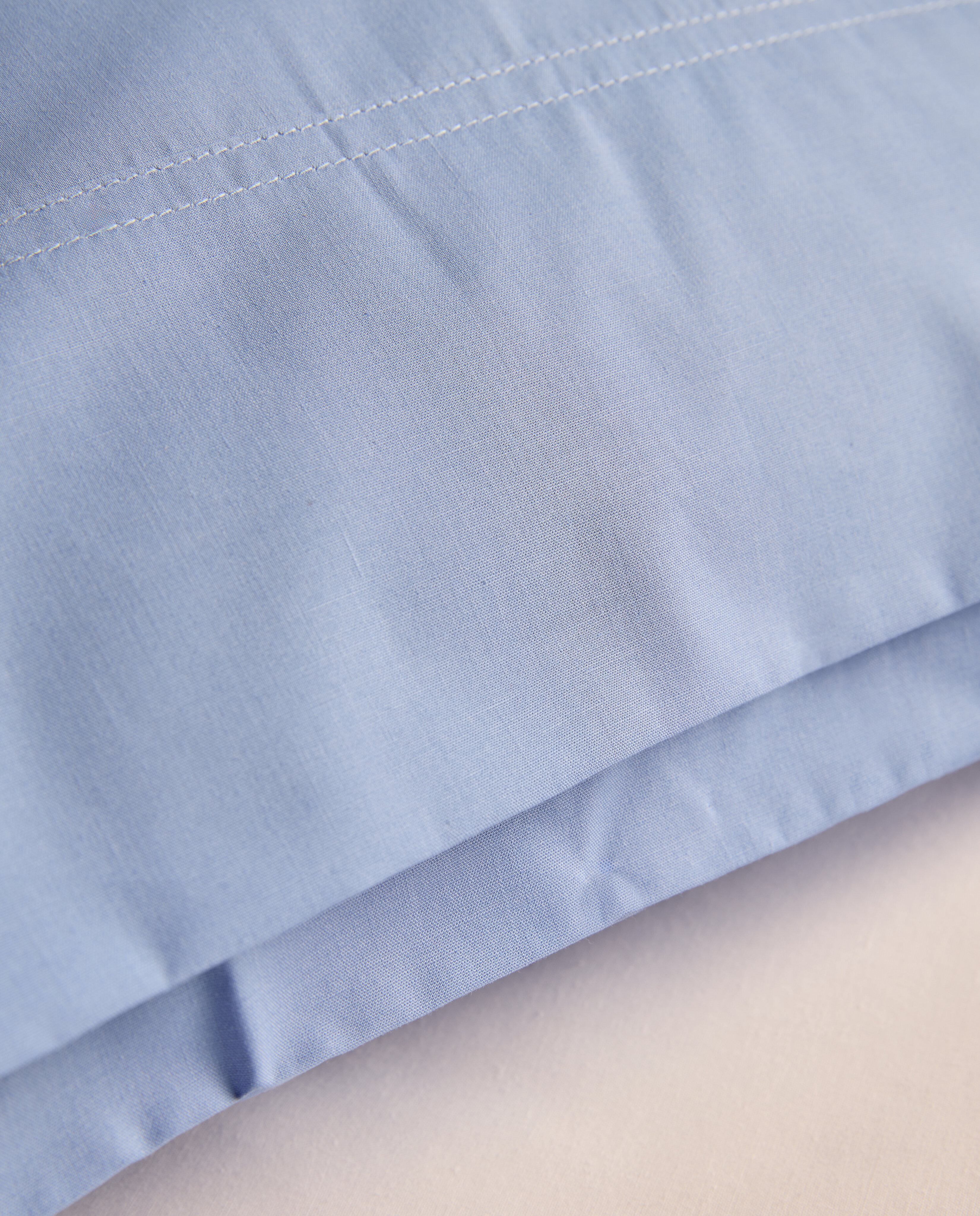 Funda de almohada Polialgodón Percal 180 hilos El Corte Inglés - Azul 45 x 75 cm Azul-4