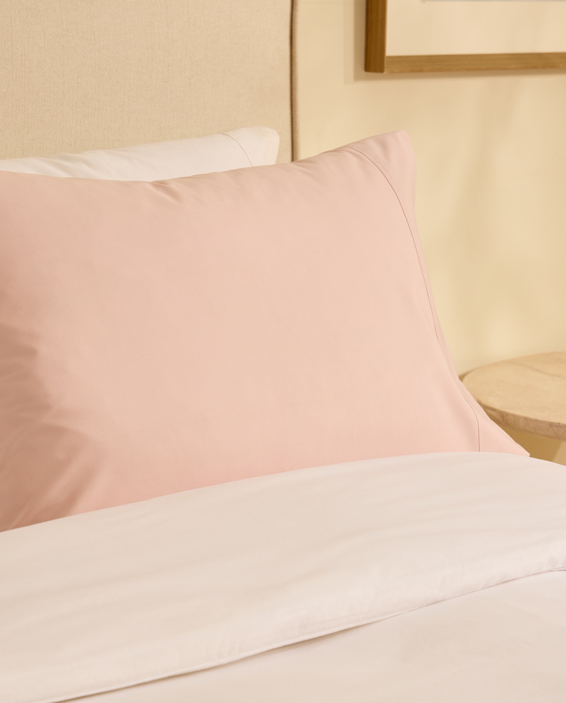 Funda de almohada Polialgodón Percal 180 hilos El Corte Inglés - Rosa Set de 2 fundas 45 x 75 cm Rosa-1