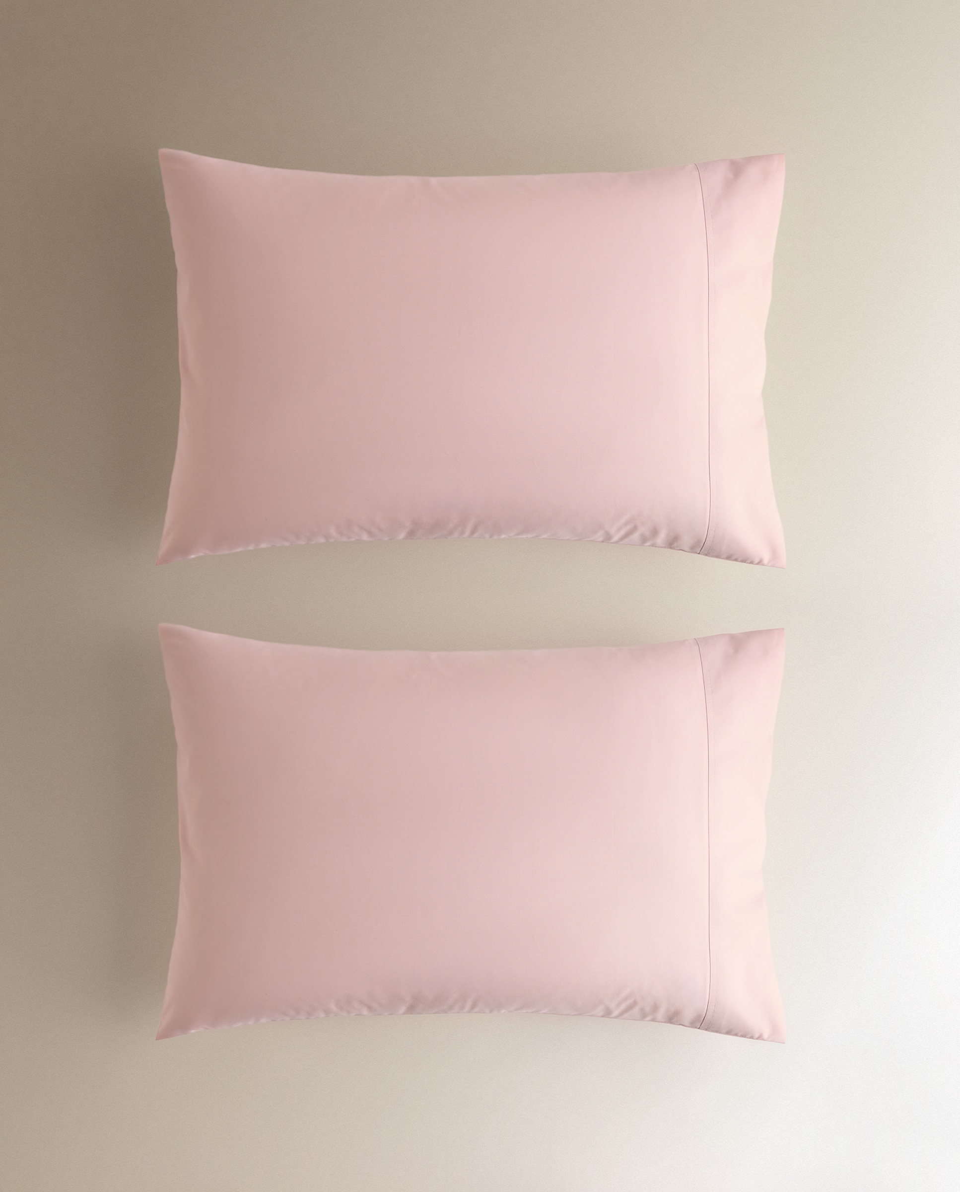 Funda de almohada Polialgodón Percal 180 hilos El Corte Inglés - Rosa Set de 2 fundas 45 x 75 cm Rosa-2