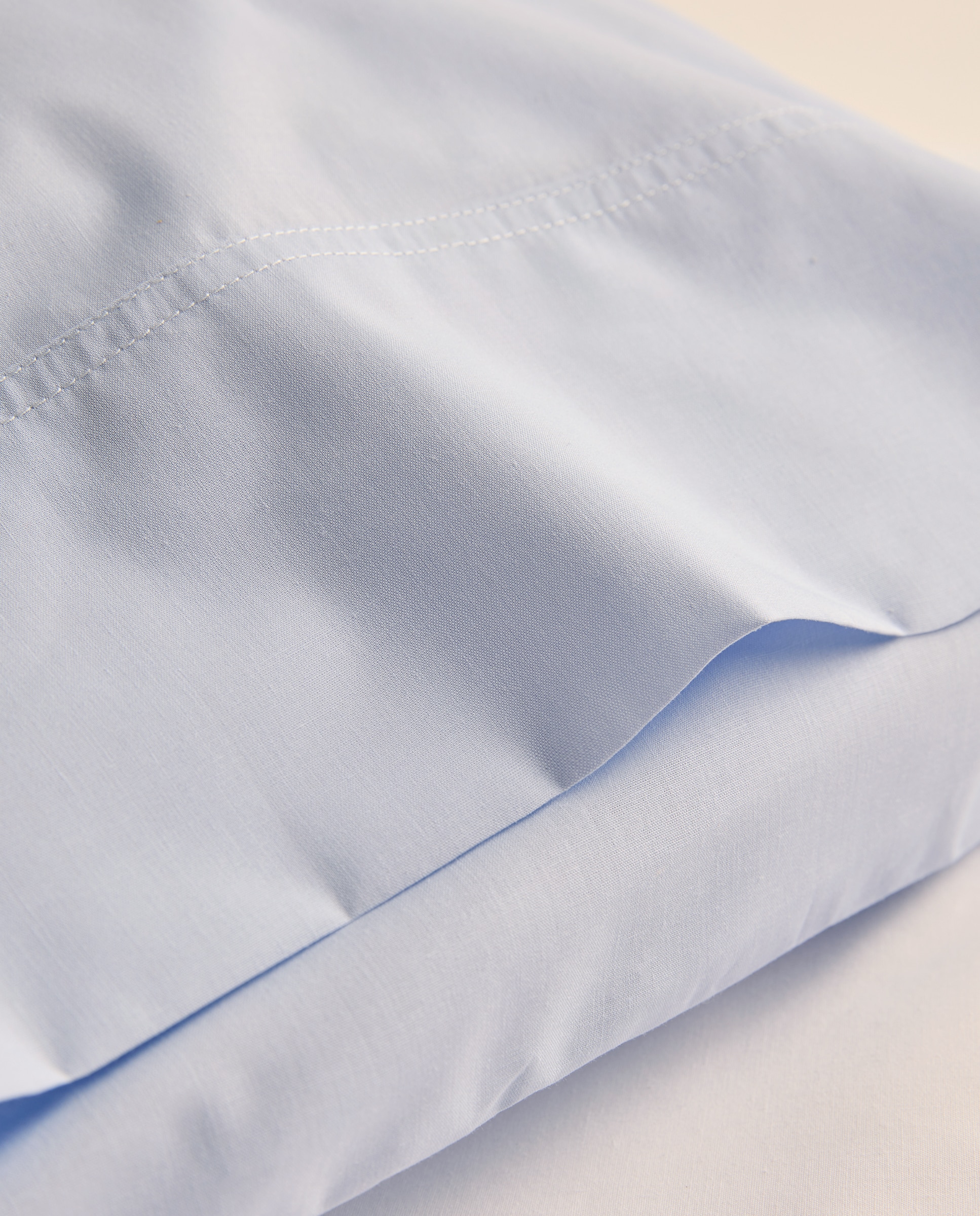 Funda de almohada Polialgodón Percal 180 hilos El Corte Inglés - Azul Cielo 45 x 155 cm Azul Cielo-4