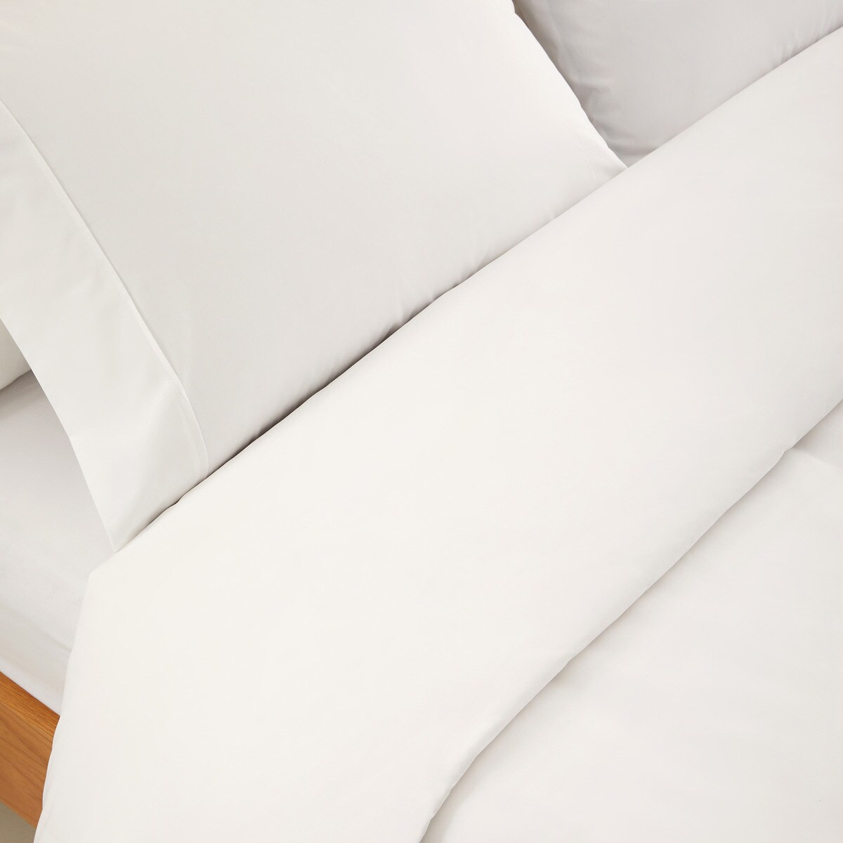 Funda nórdica Algodón Percal 200 hilos El Corte Inglés - Rosa Pétalo Cama 105 cm Blanco-2