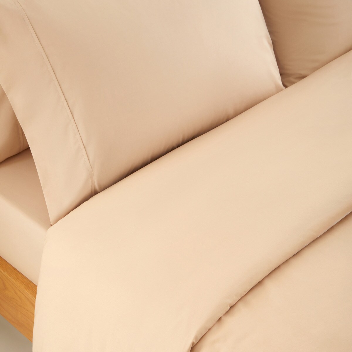 Funda nórdica Algodón Percal 200 hilos El Corte Inglés - Beige Cama 90 cm Beige-2