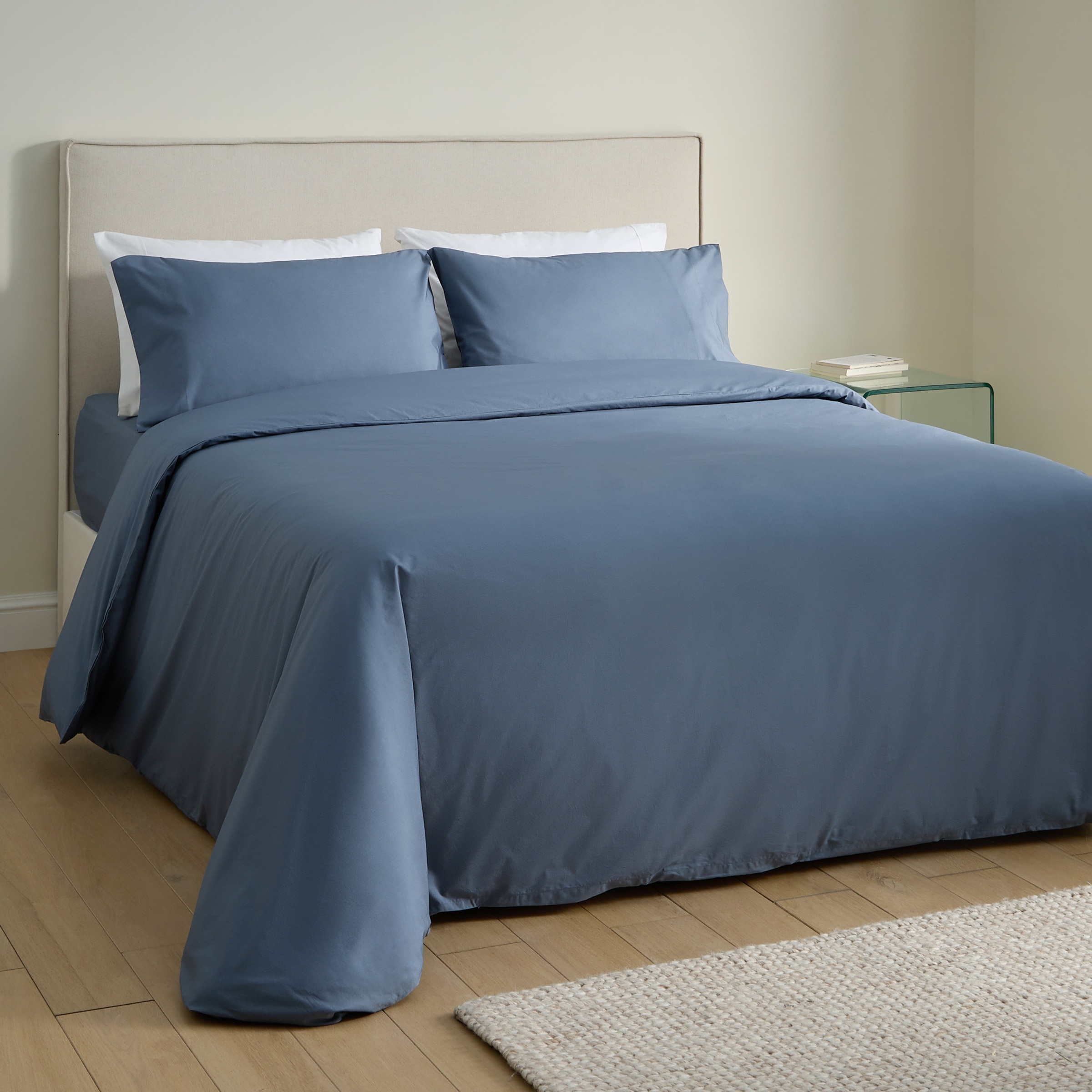 Funda nórdica Algodón Percal 200 hilos - Navy Cama 150 cm Navy-1