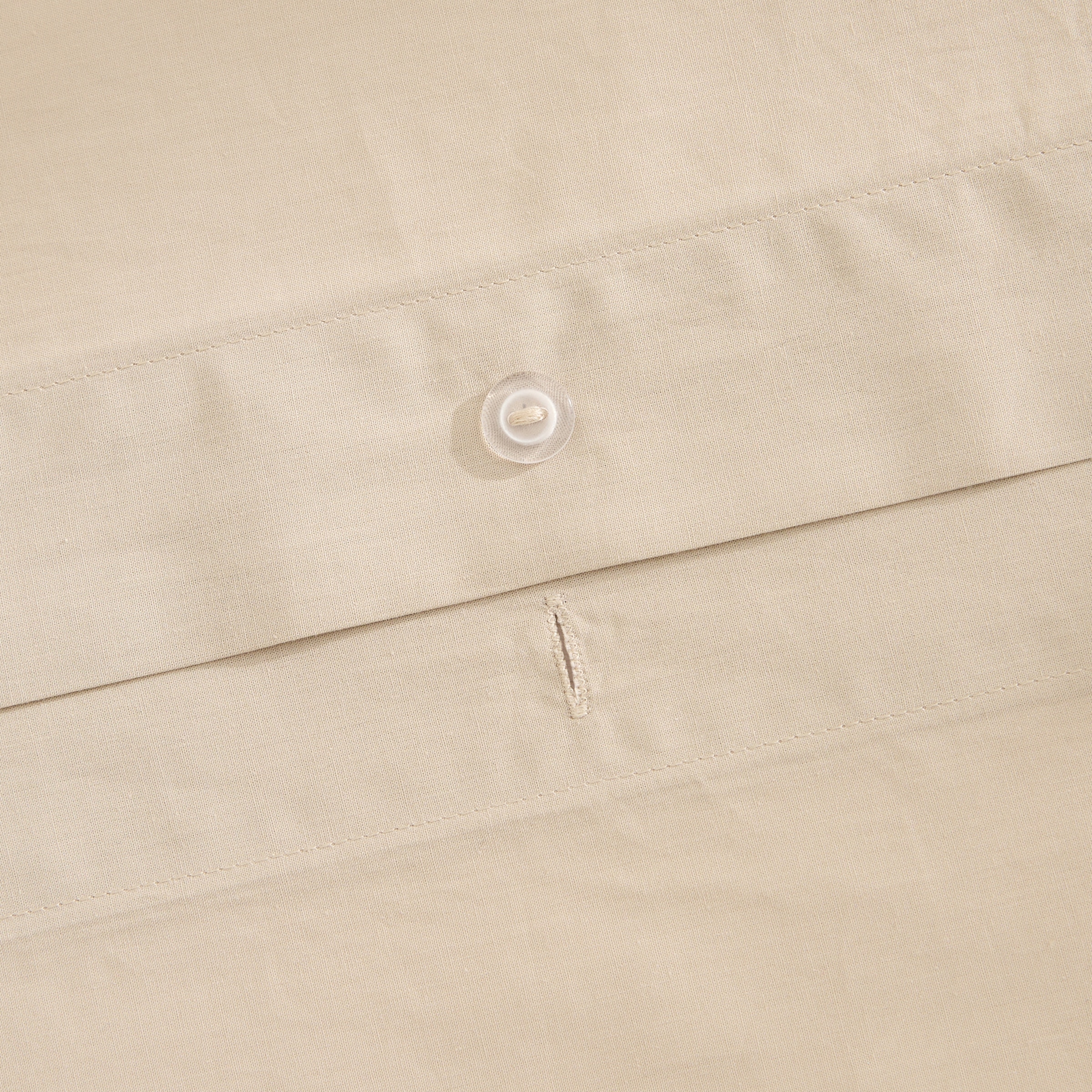 Imagen 4 de Funda nórdica Algodón Percal 200 hilos - Beige Cama 150 cm Beige