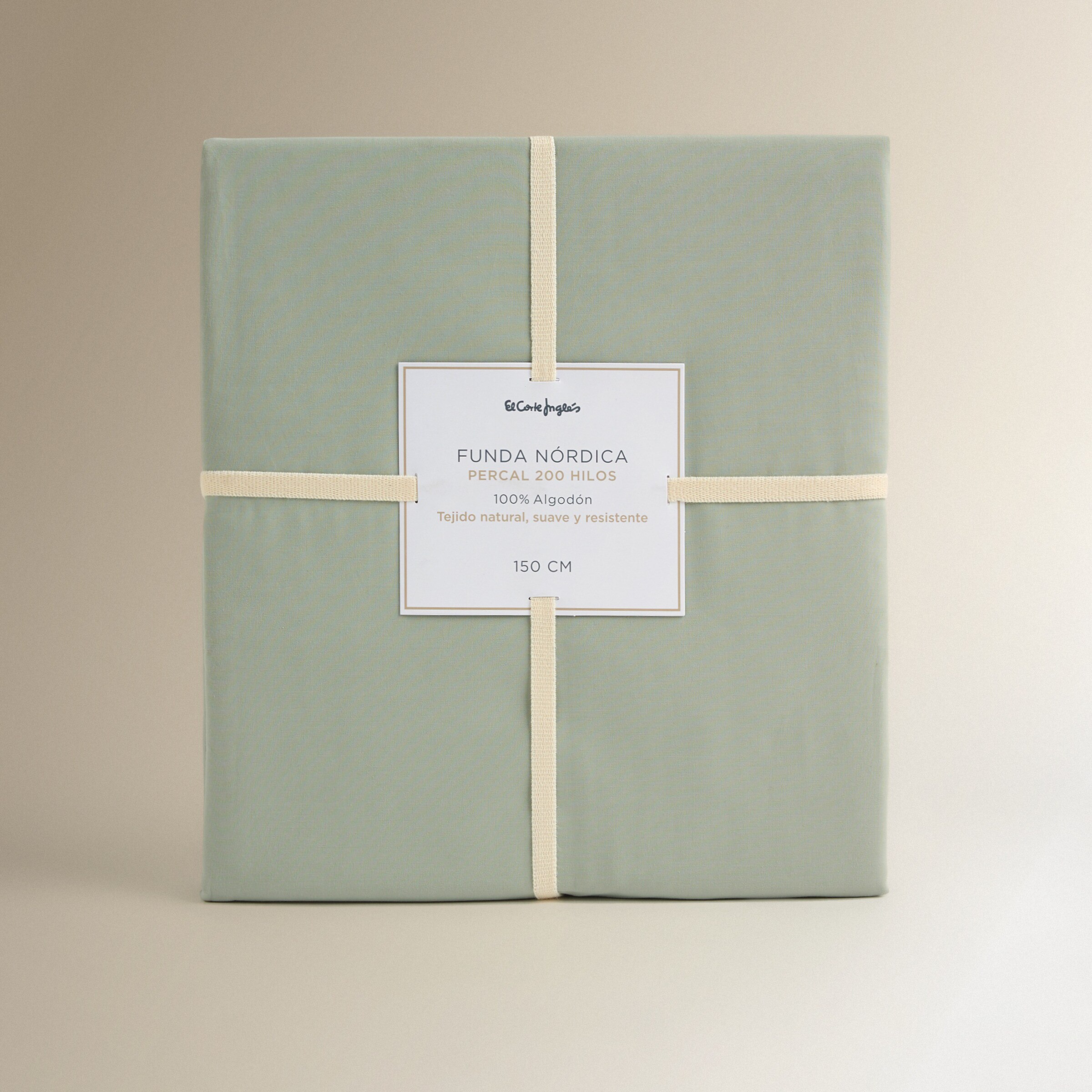 Funda nórdica Algodón Percal 200 hilos - Verde Agua Cama 90 cm Verde Agua-8