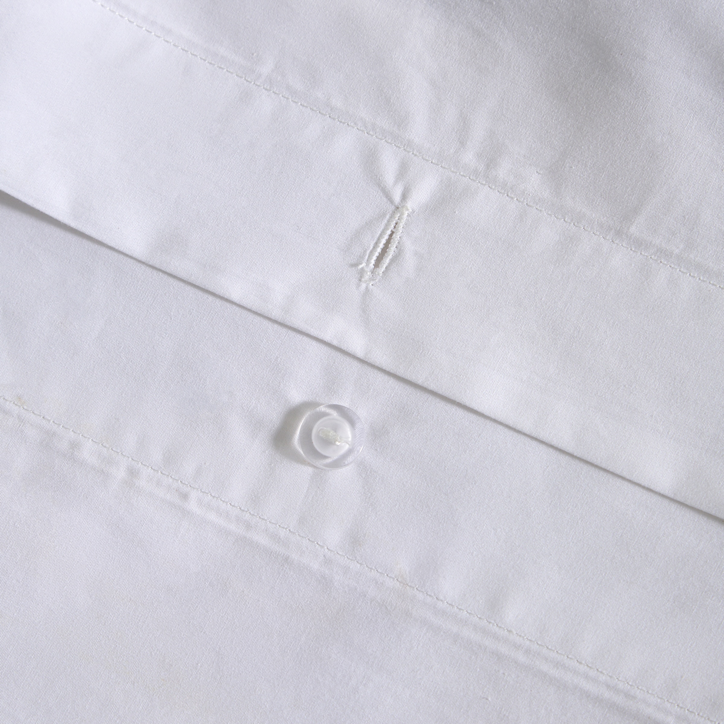 Imagen 5 de Funda nórdica Algodón Percal 200 hilos - Blanco Cama 150 cm Blanco