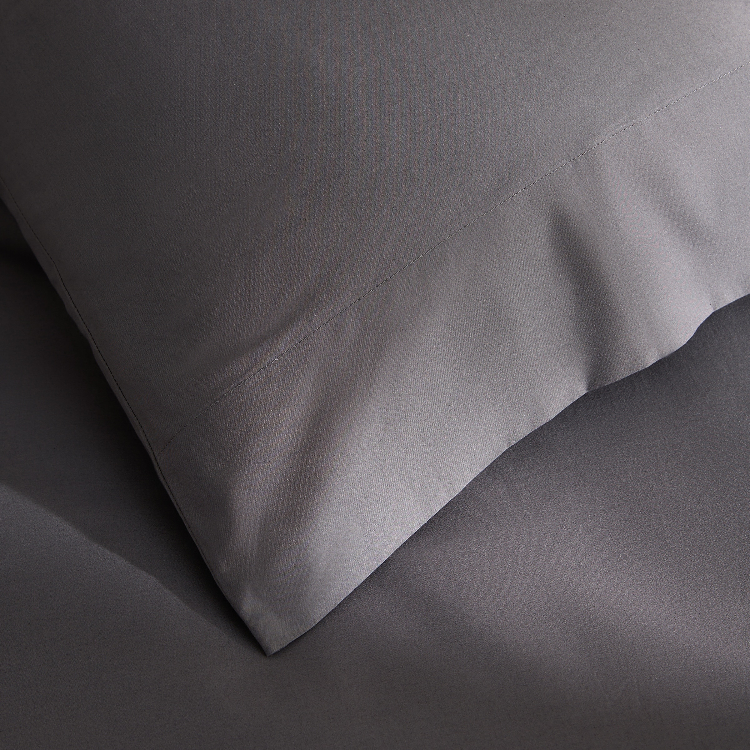 Capa de Edredão de Algodão Percal 200 Fios Antracite-4