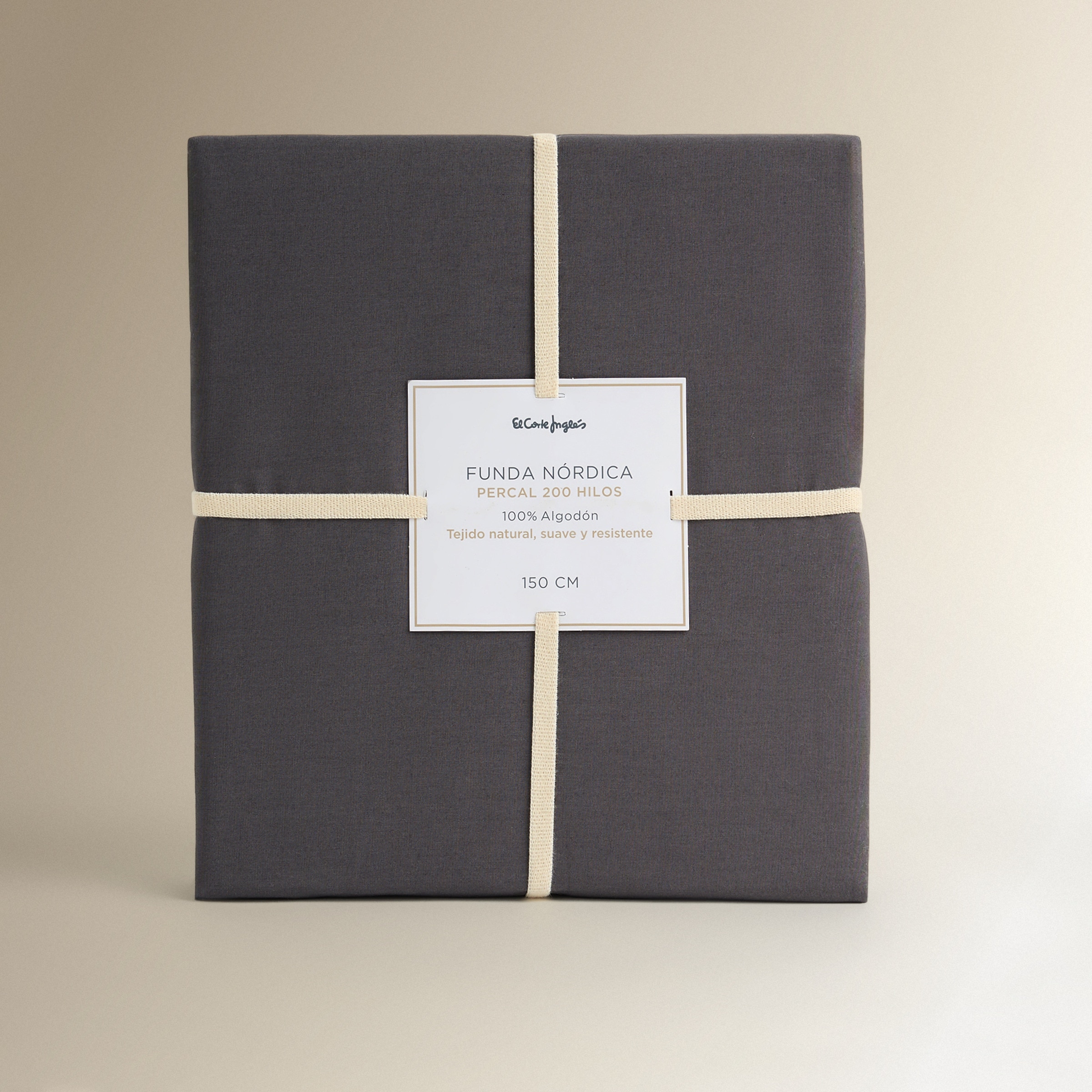 Capa de Edredão de Algodão Percal 200 Fios Antracite-8