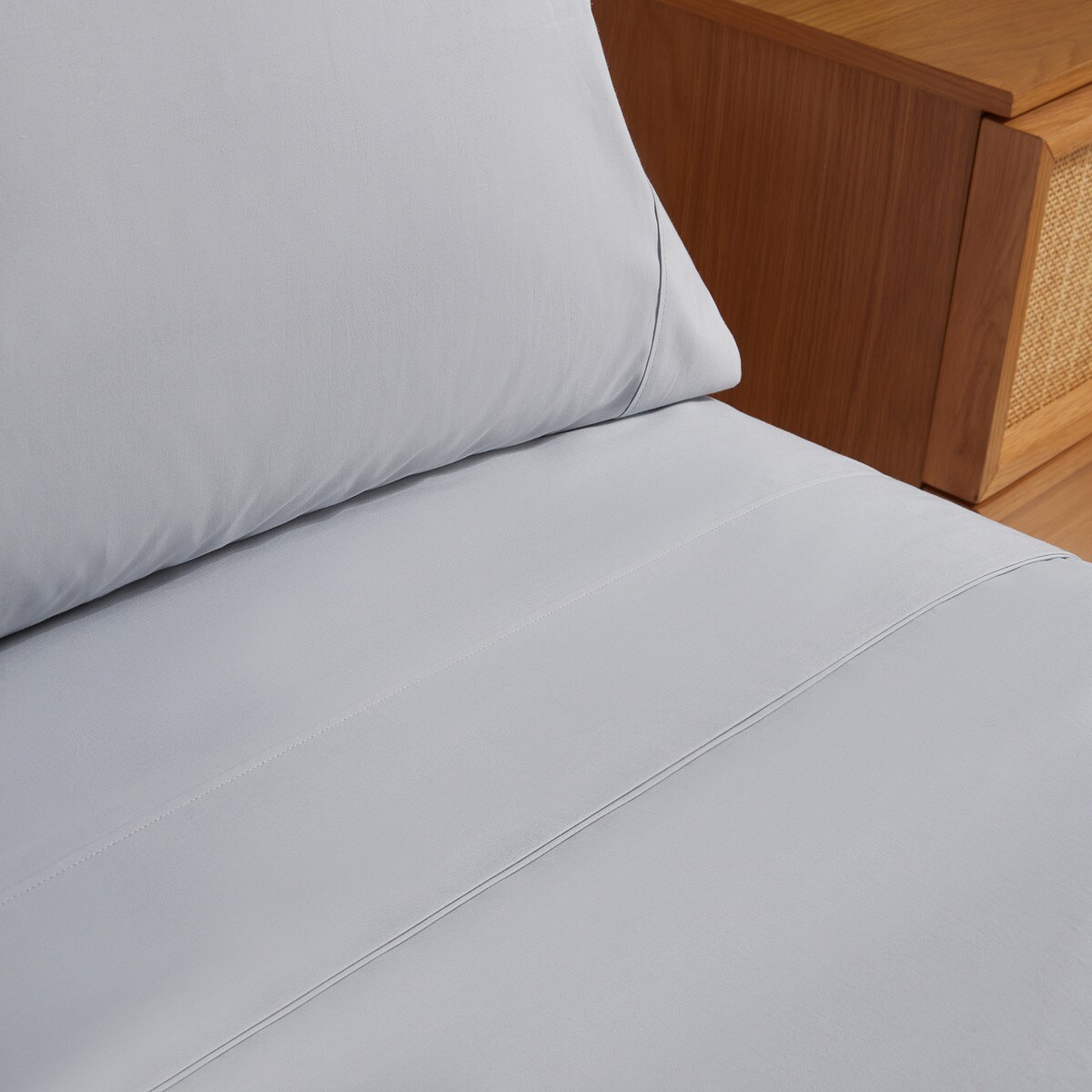 Sábana encimera Algodón Percal 200 hilos El Corte Inglés - Beige Cama 90 cm Perla-3