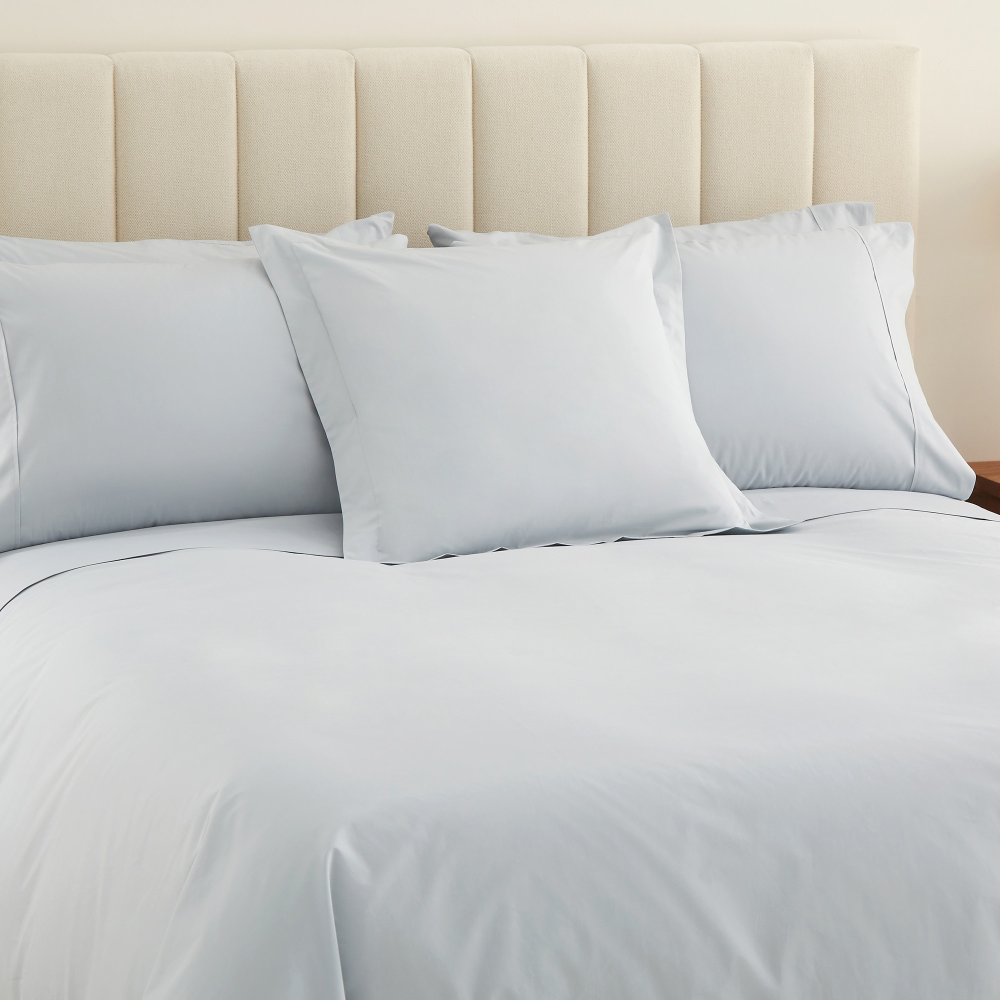 Sábana encimera Algodón Percal 200 hilos El Corte Inglés - Blanco Cama 90 cm Perla-6