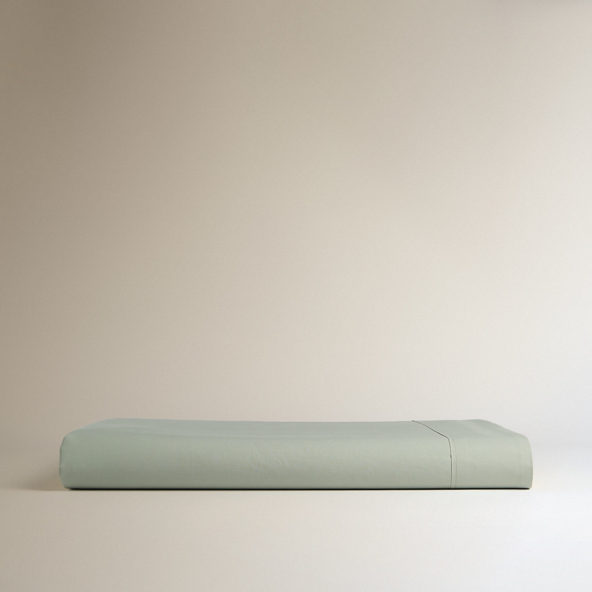 Sábana encimera Algodón Percal 200 hilos - Verde Agua Cama 90 cm Verde Agua-5