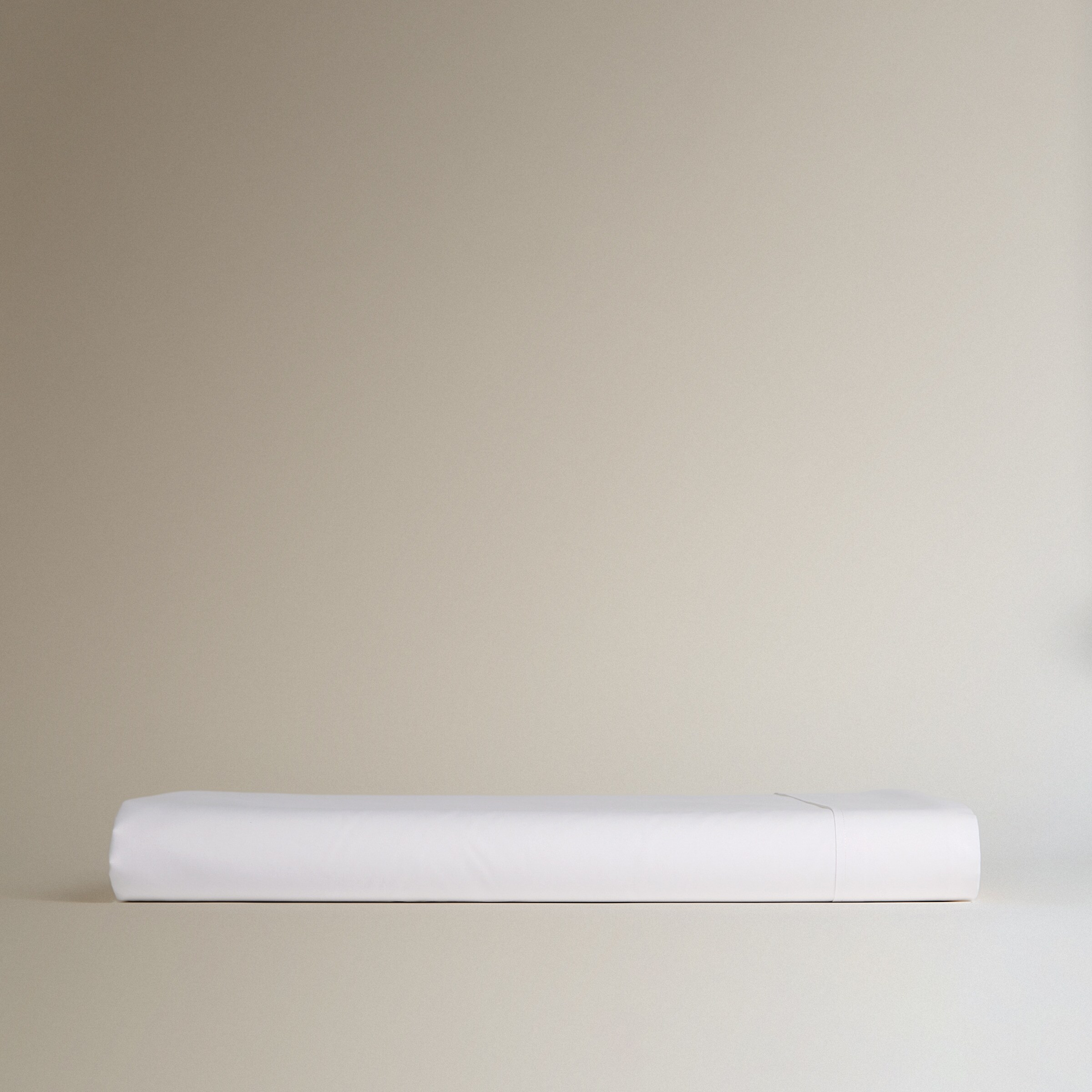 Sábana encimera Algodón Percal 200 hilos - Blanco Cama 180 cm Blanco-5