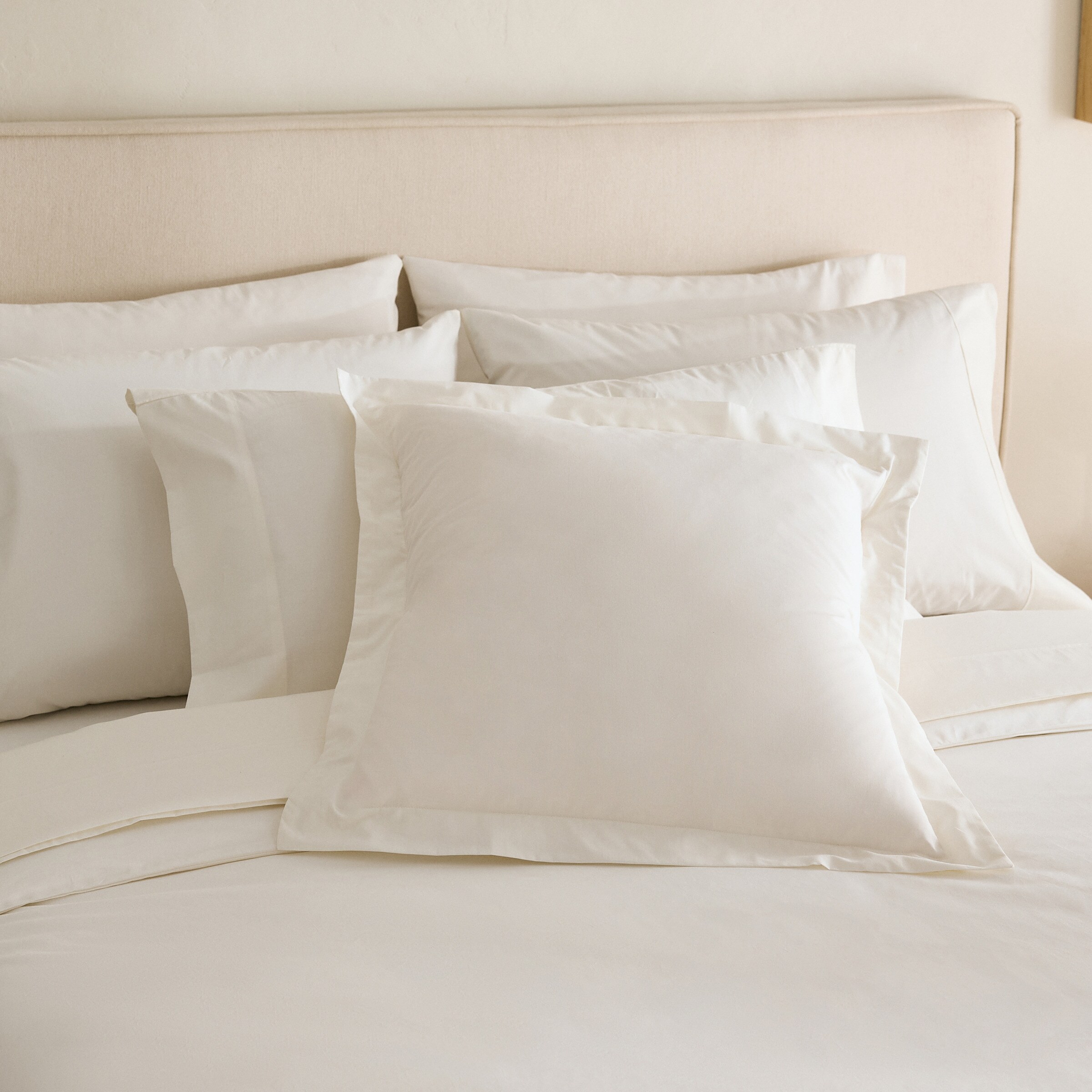 Sábana encimera Algodón Percal 200 hilos - Crudo Cama 90 cm Crudo-4