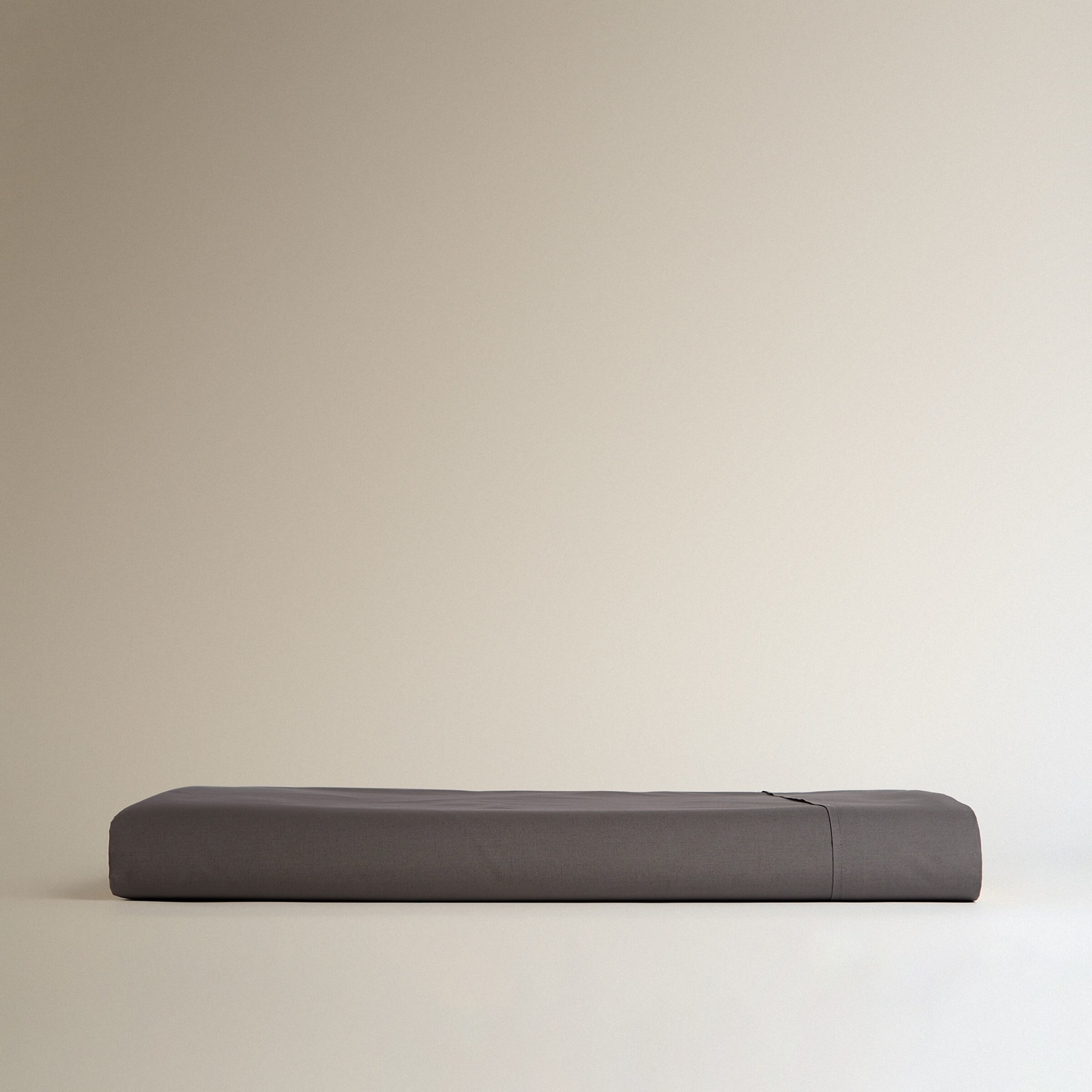 Lençol de Cima de Algodão Percal 200 Fios Antracite-5