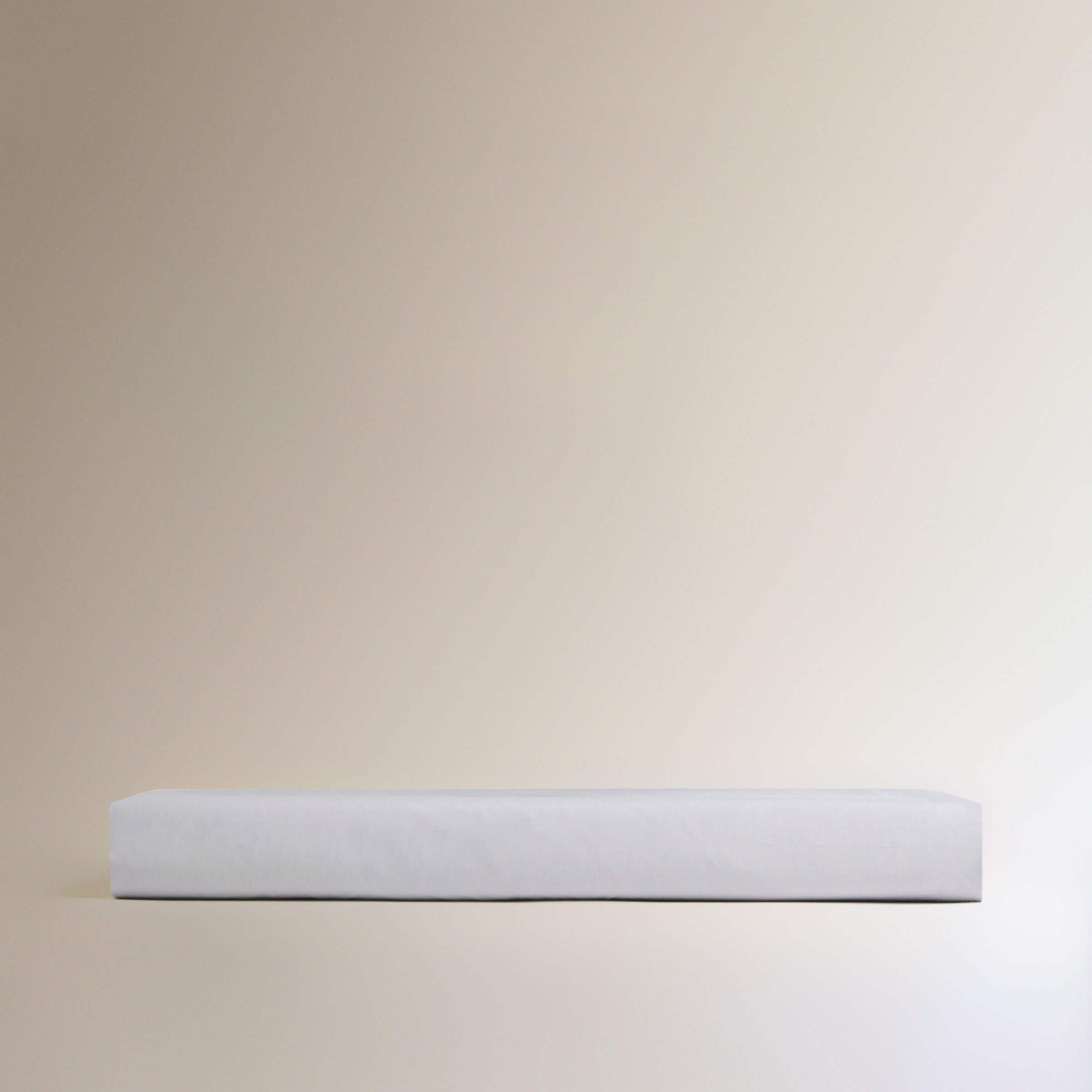 Sábana bajera Algodón Percal 200 hilos platabanda 35 cm - Gris perla Cama 135 cm Gris perla-4