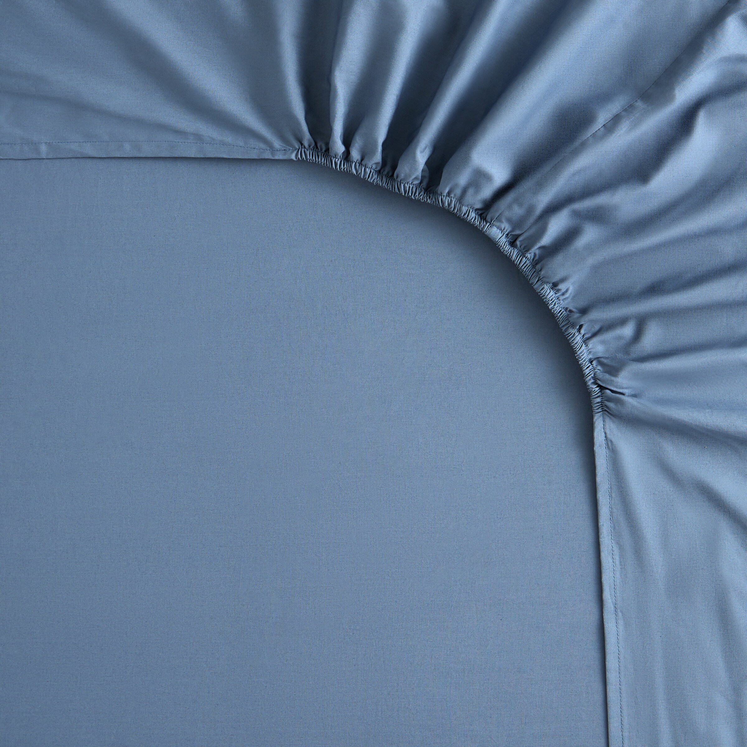 Sábana bajera Algodón Percal 200 hilos platabanda 35 cm - Navy Cama 90 cm Navy-3