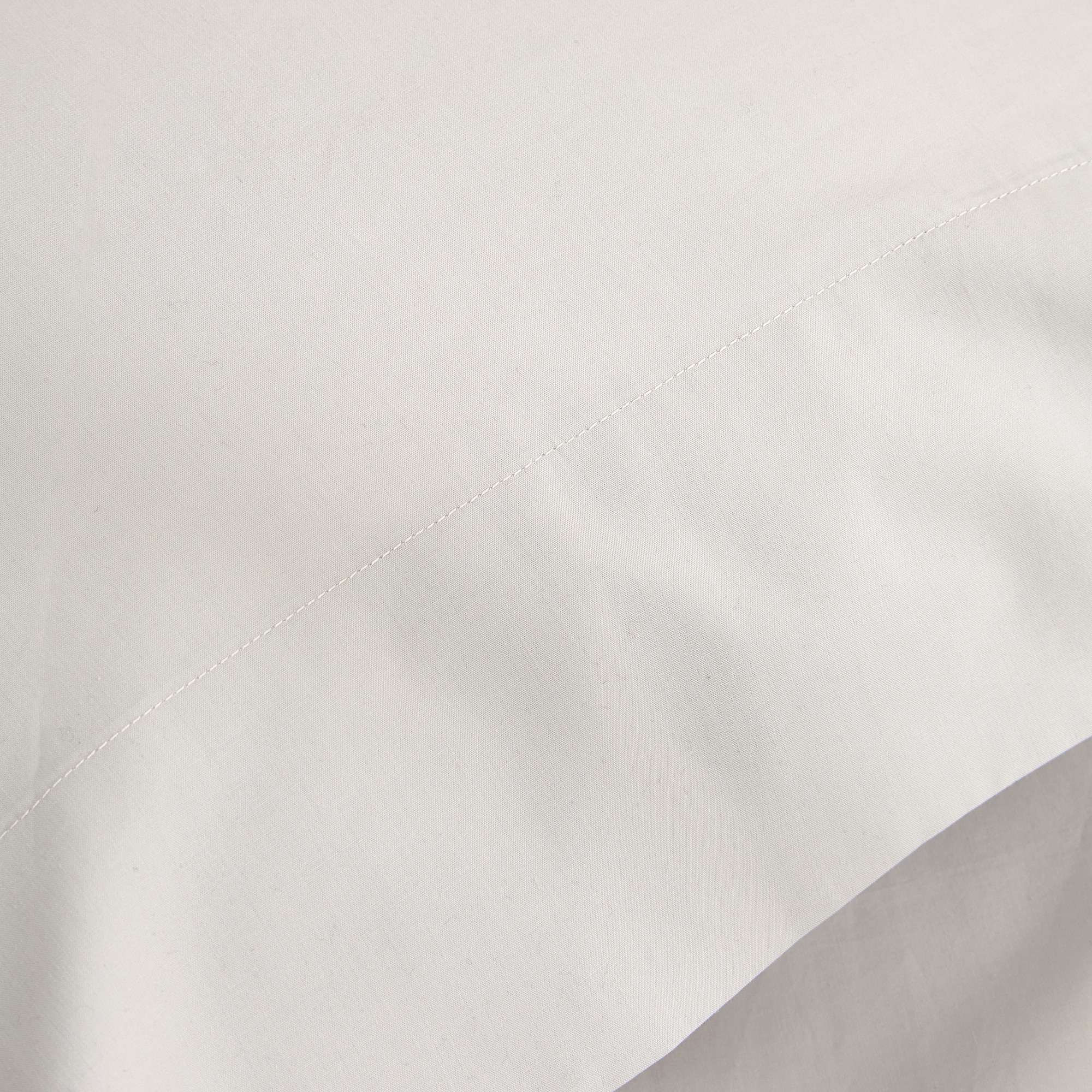 Funda de almohada Algodón Percal 200 hilos - Gris perla 45 x 110 cm Gris perla-2
