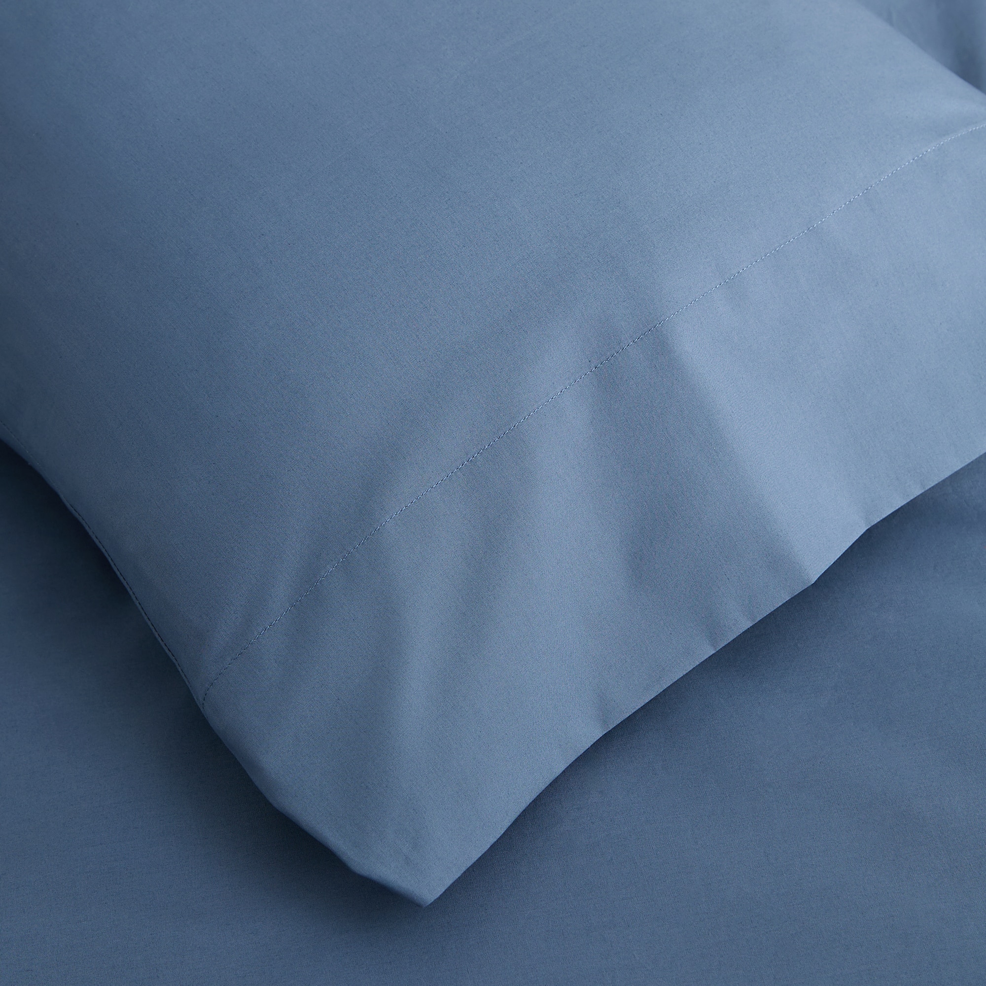 Funda de almohada Algodón Percal 200 hilos - Navy 45 x 110 cm Navy-2