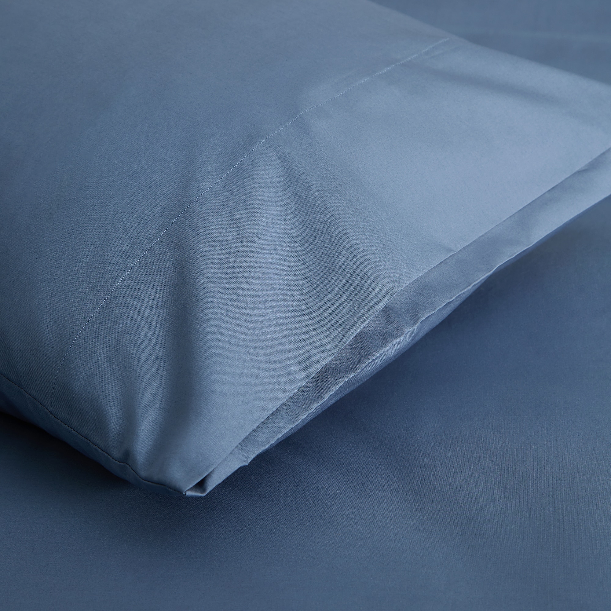 Funda de almohada Algodón Percal 200 hilos - Navy 45 x 110 cm Navy-3