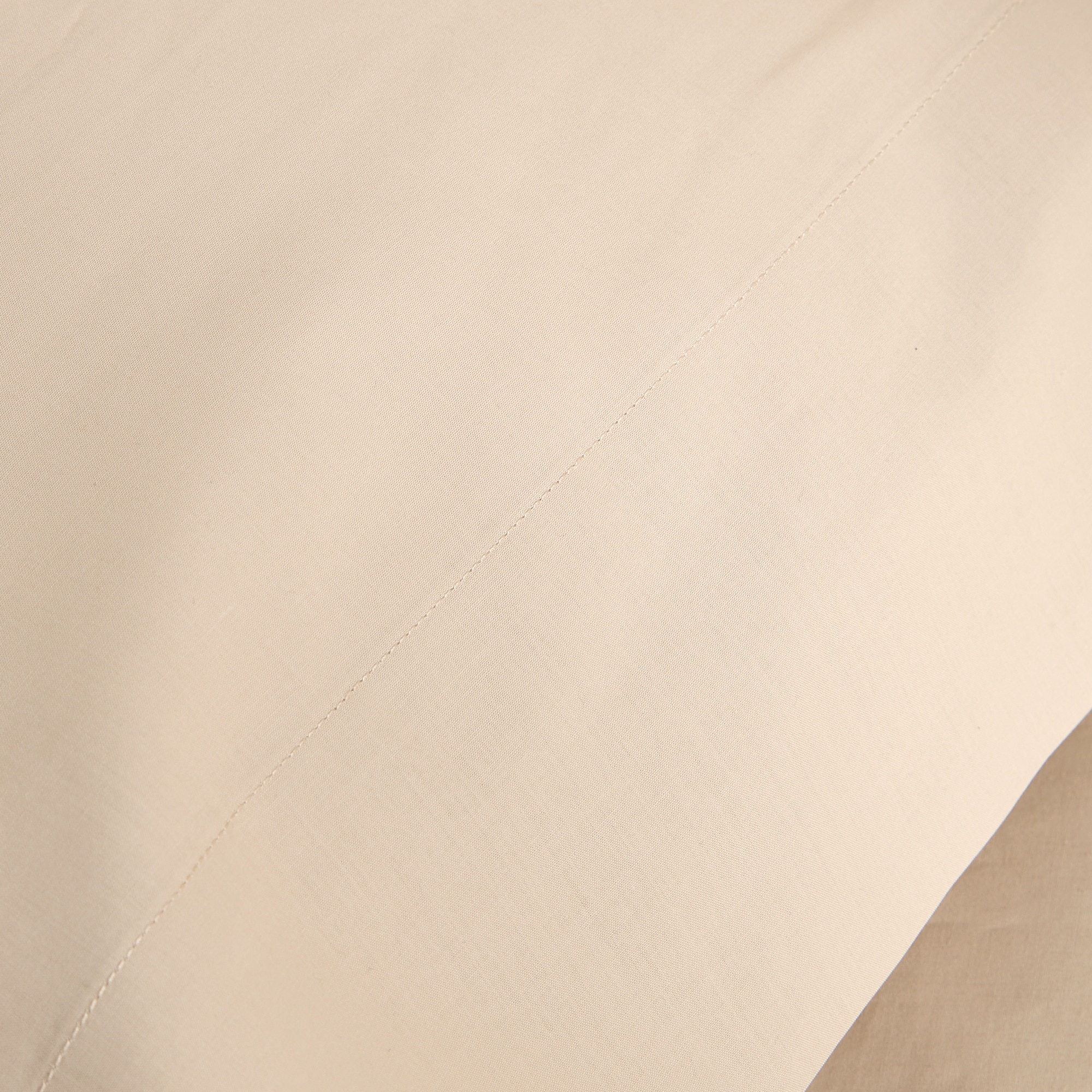 Juego de 2 fundas de almohada Algodón Percal 200 hilos - Beige 45 x 75 cm Beige-3