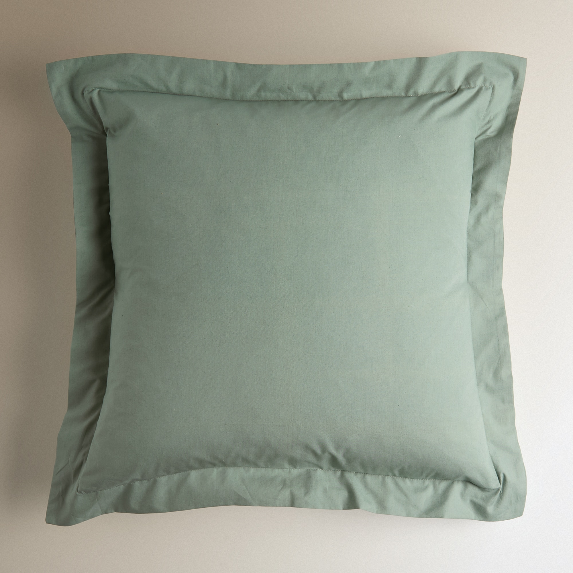 Funda de cuadrante Algodón Percal 200 hilos - Verde hoja 55 x 55 cm Verde hoja-2