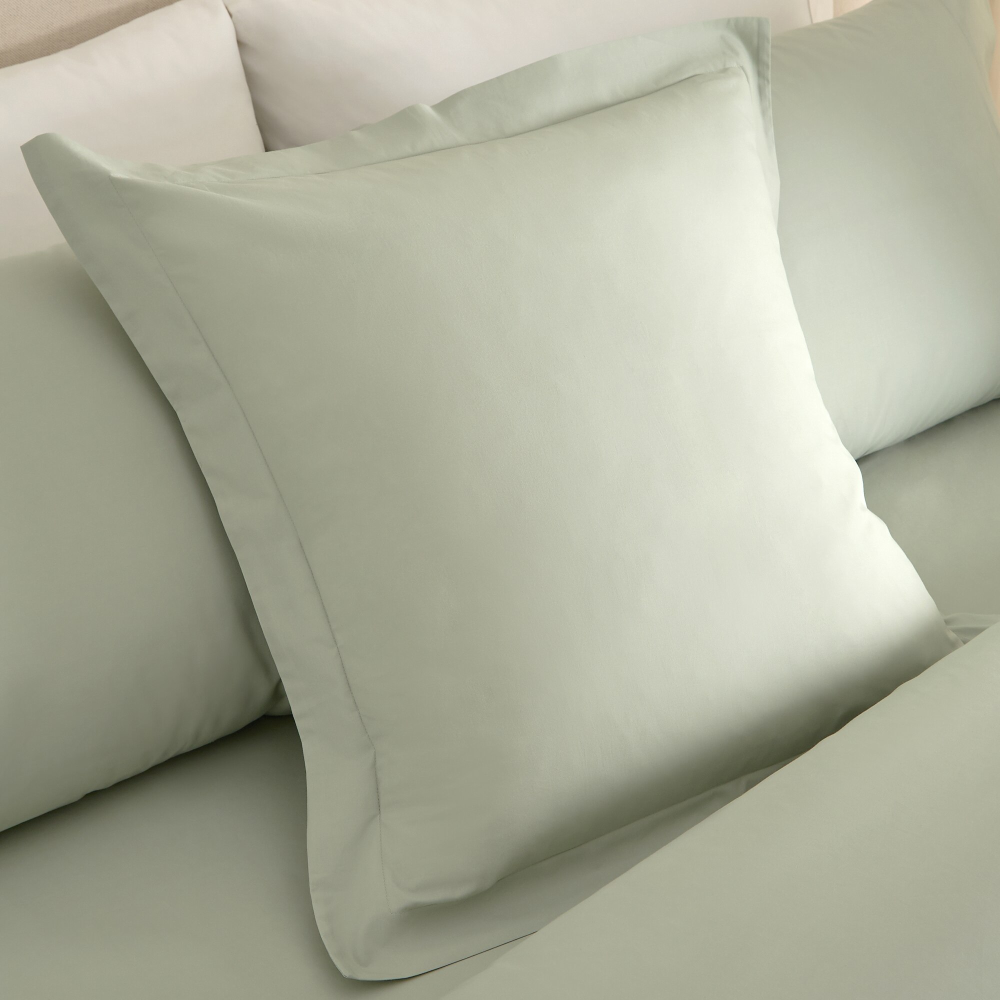 Funda de cuadrante Algodón Percal 200 hilos - Verde Agua 55 x 55 cm Verde Agua-1