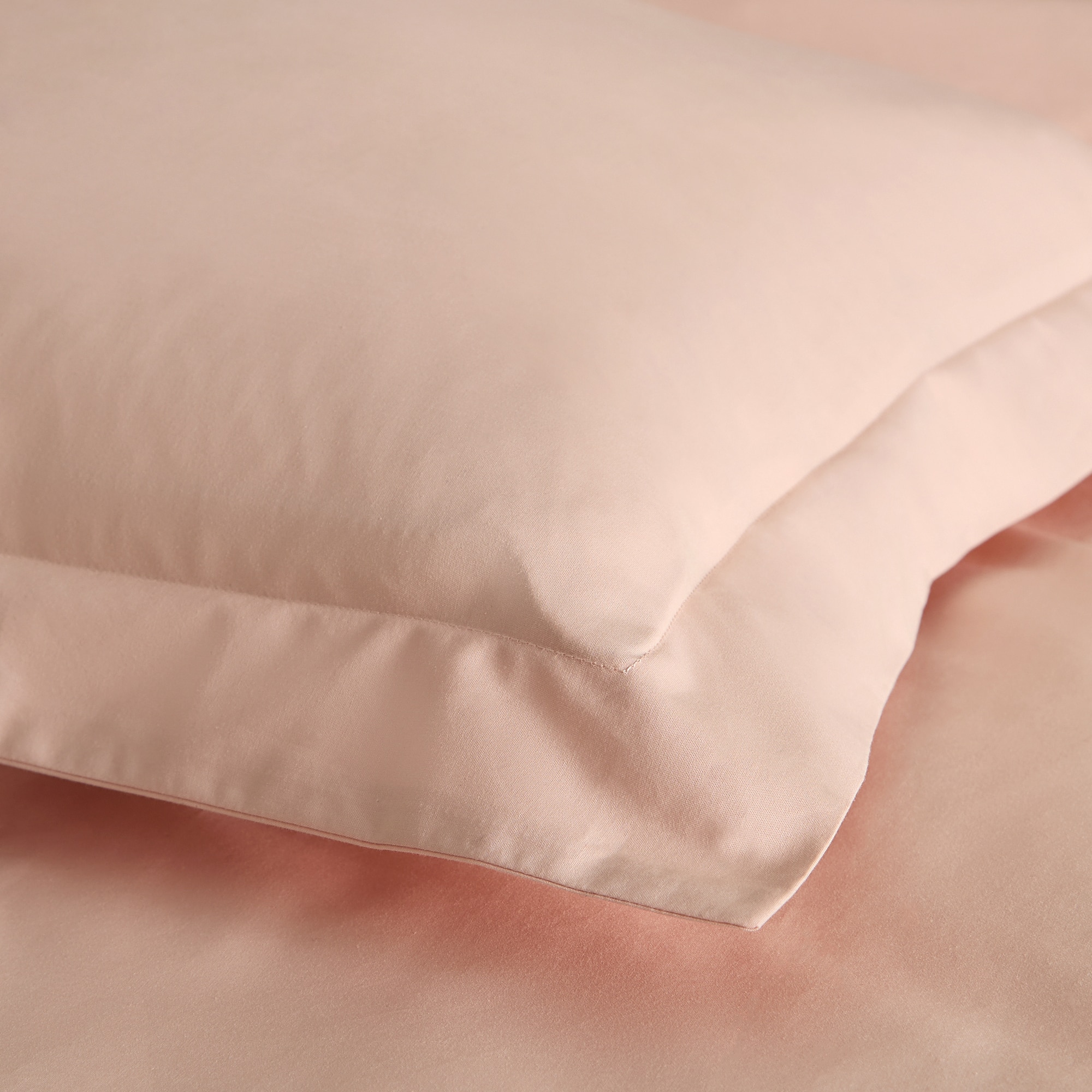 Funda de cuadrante Algodón Percal 200 hilos - Rosa Pétalo 55 x 55 cm Rosa Pétalo-3
