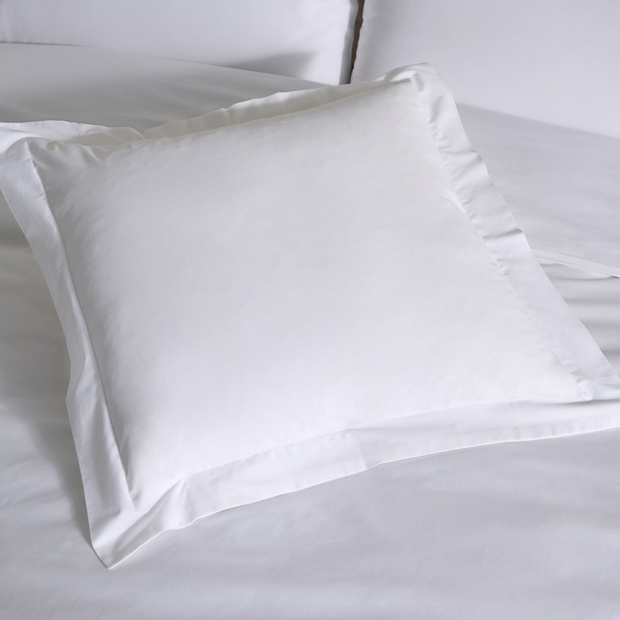 Funda de cuadrante Algodón Percal 200 hilos - Blanco 55 x 55 cm Blanco-1